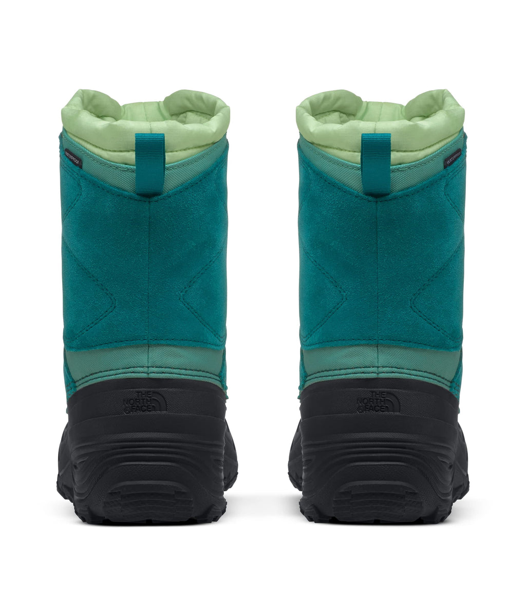 The North Face Alpenglow V WP Kids Hiking Shoes Harbor Blue/Patina Green 6