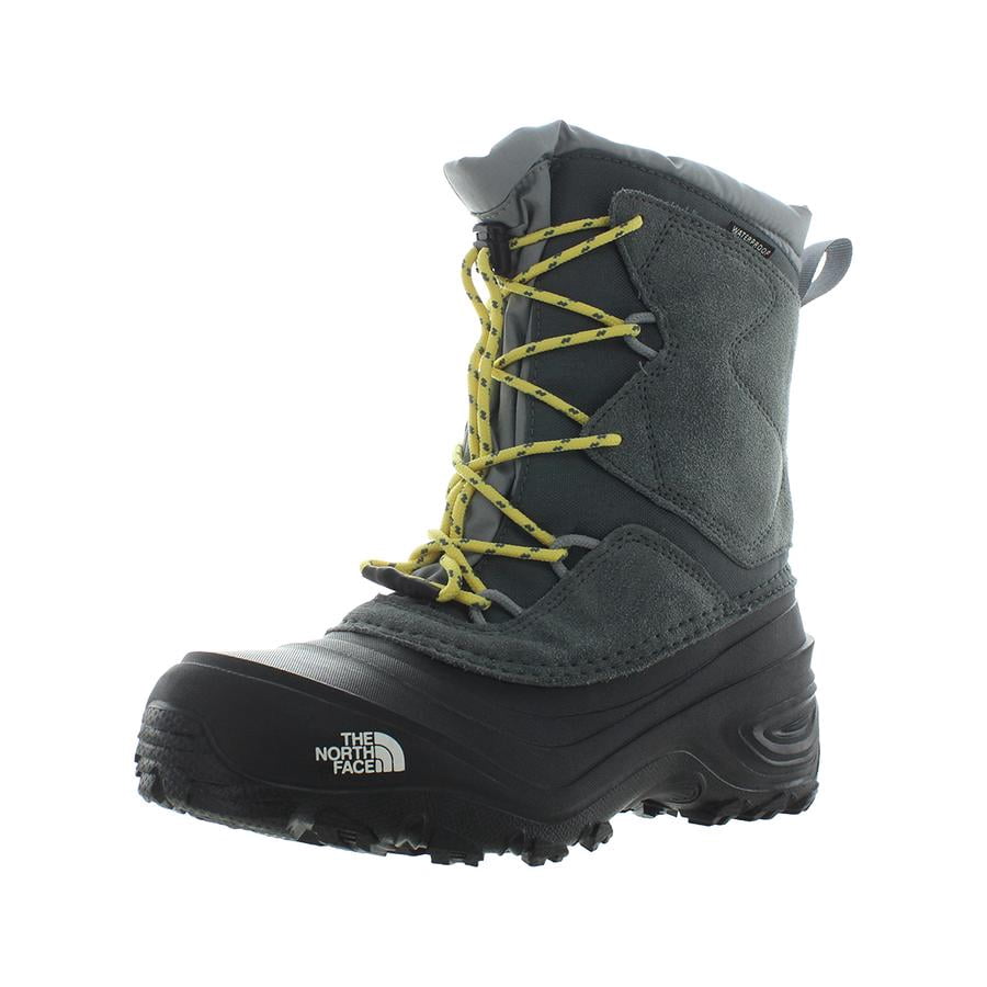 The North Face Alpenglow V Waterproof Boot GS Girls Shoes Size 4, Color: Vanadis Grey/Meld Grey