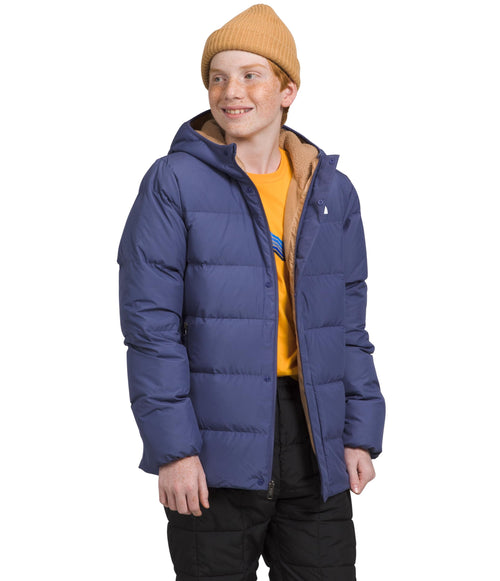 The North Face Boy's North Down Fleece-Lined Parka (Little Kids/Big Kids) Cave Blue XL (14-16 Big Kid)