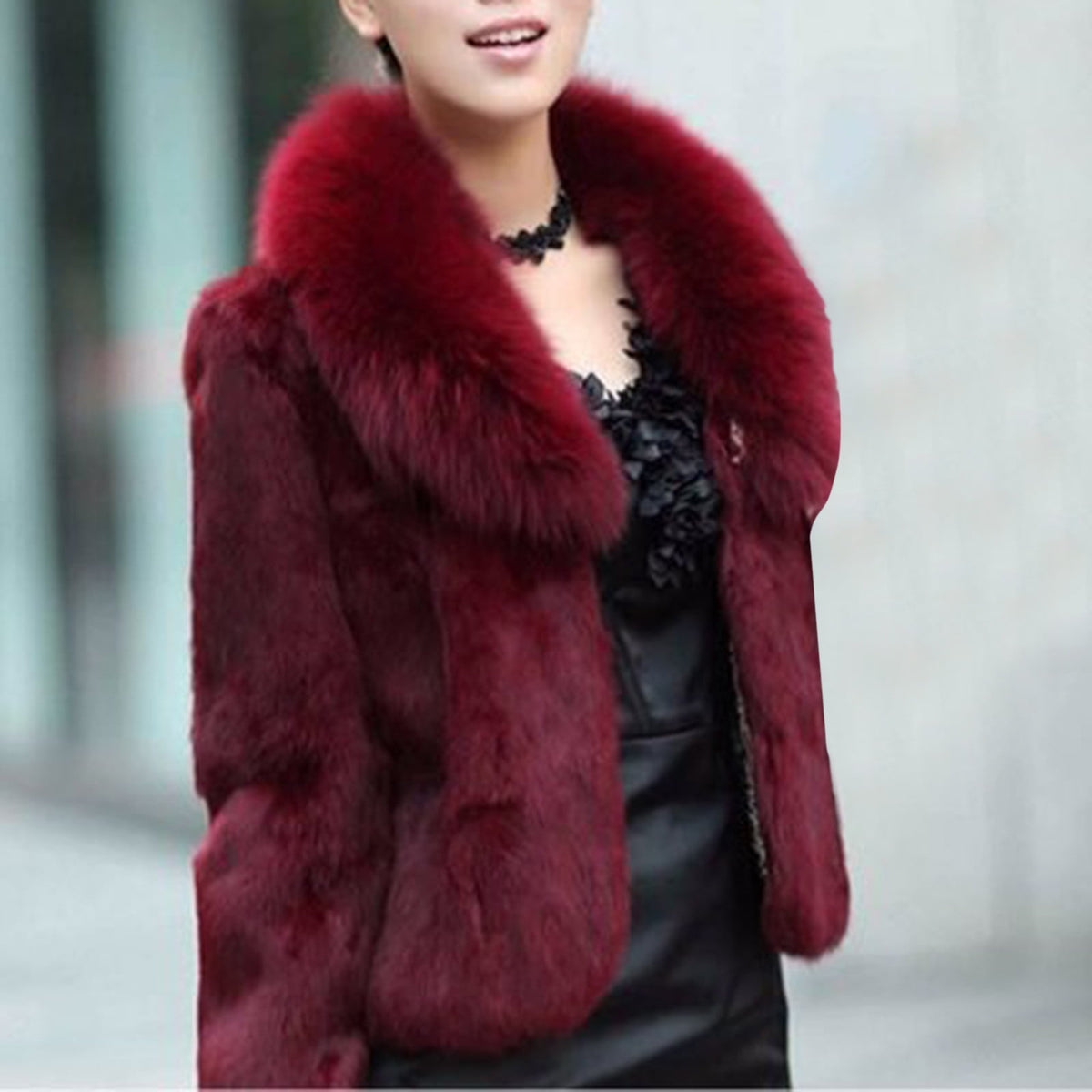 Womens Warm Coat Jacket Winter Solid Turn Down Collar Outerwear
