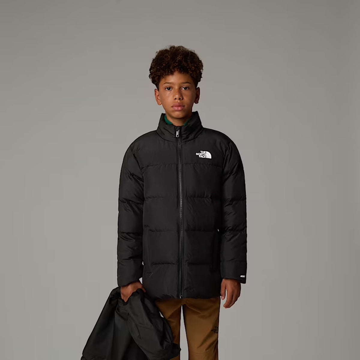 TNFTEEN Boys Down Triclimate 3-in-1 Jacket Waterproof Seam Seal TNF Black L