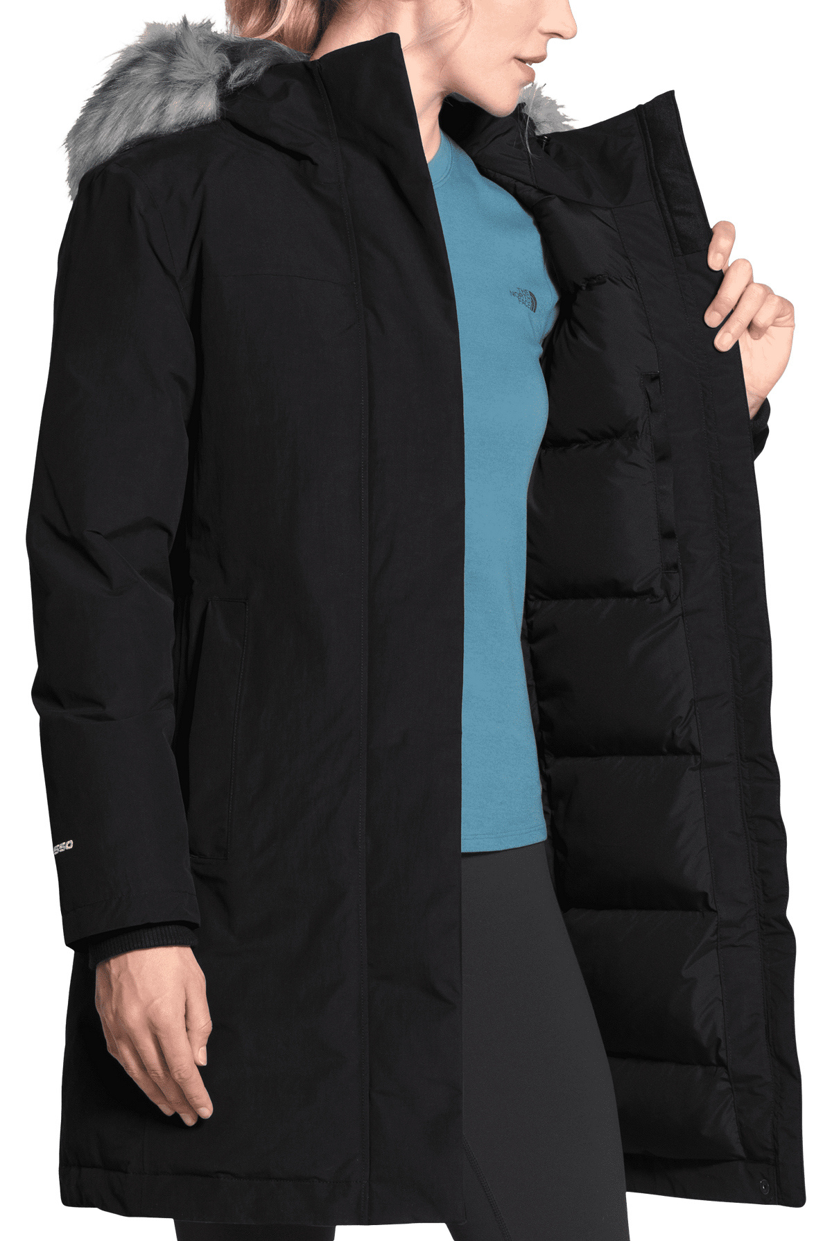 THE NORTH FACE Women's Arctic Parka, TNF Black 2, Small