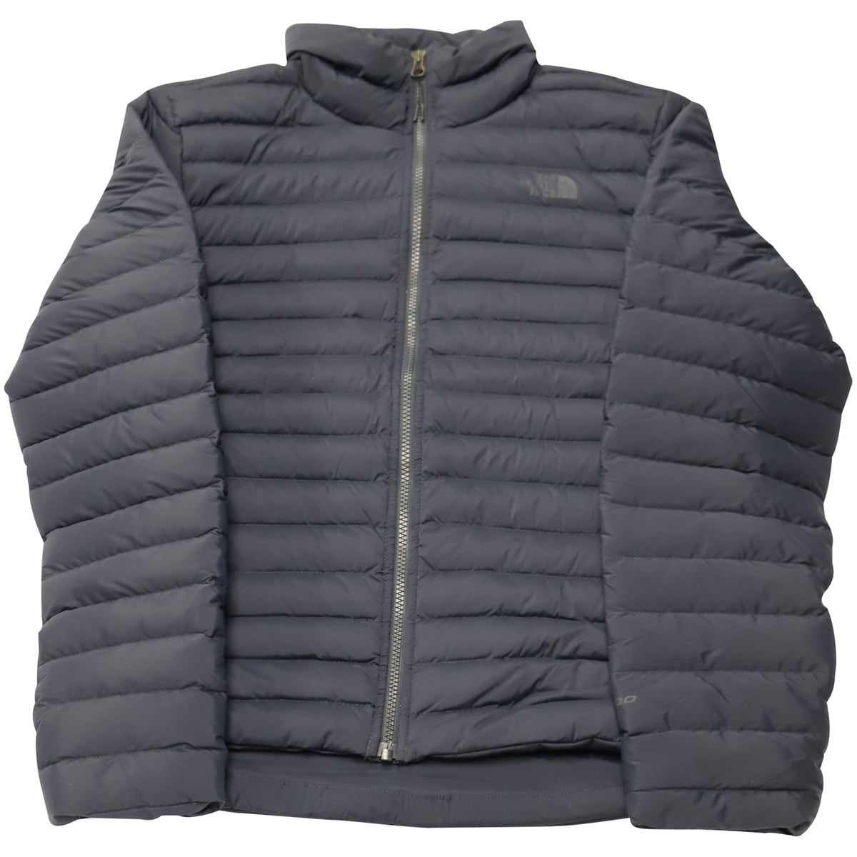 Pre-Owned The North Face Stretch Goose-Down Quilted Water Repellant Jacket in Black Nylon