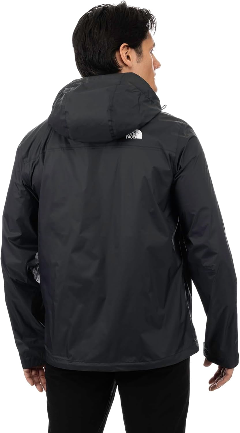 The North Face Venture 2 Rain Jacket Men's Black Dryvent Waterproof Hooded UPS21