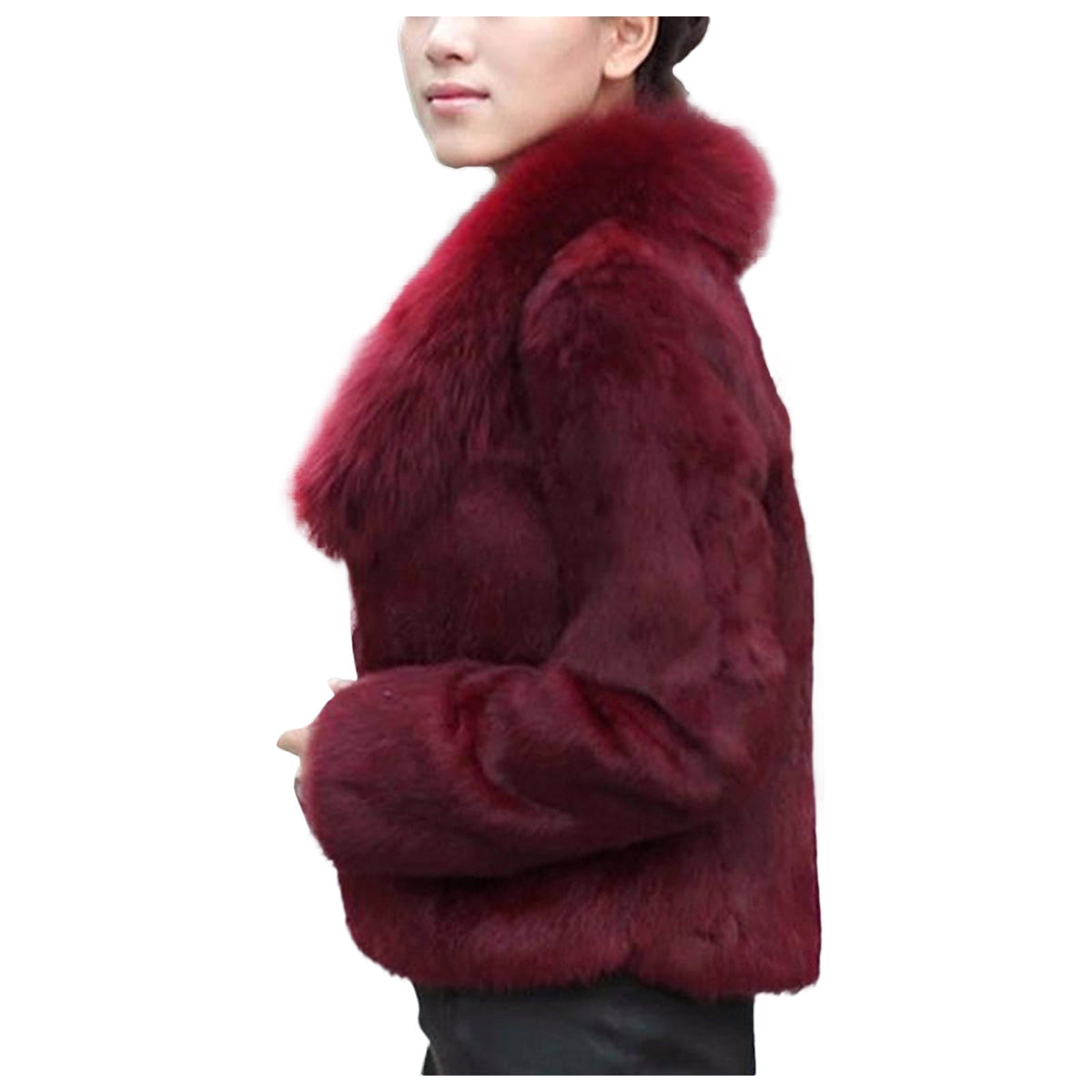 Womens Warm Coat Jacket Winter Solid Turn Down Collar Outerwear