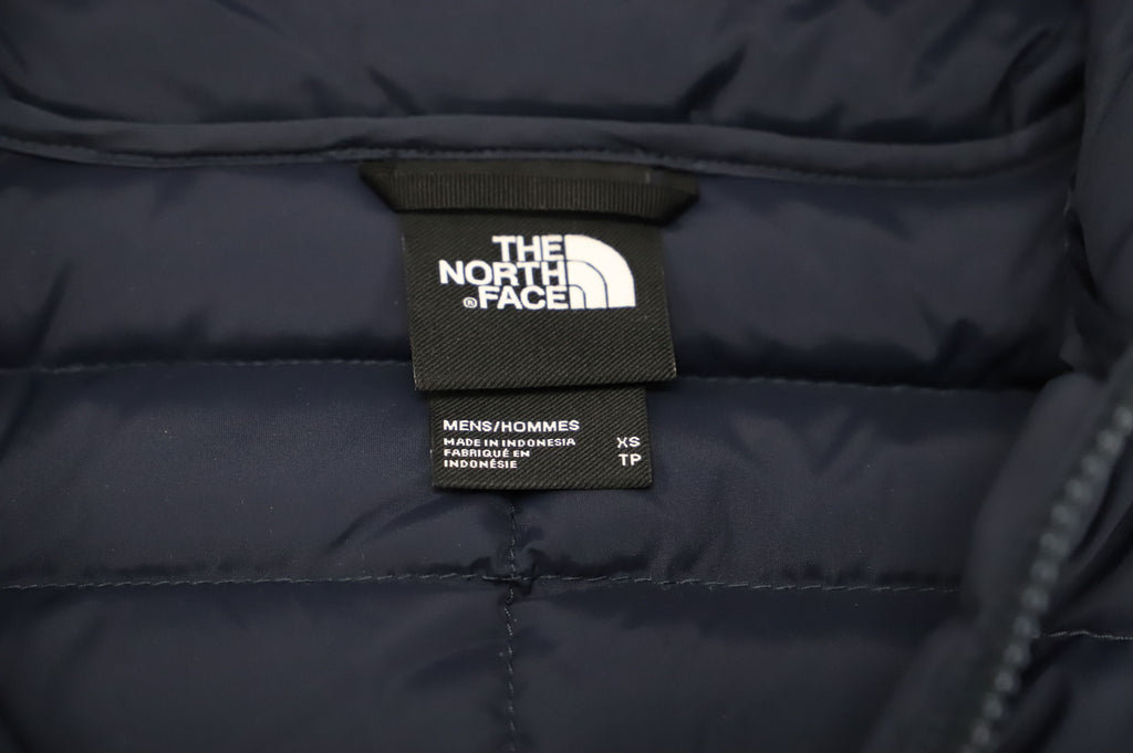 Pre-Owned The North Face Stretch Goose-Down Quilted Water Repellant Jacket in Black Nylon