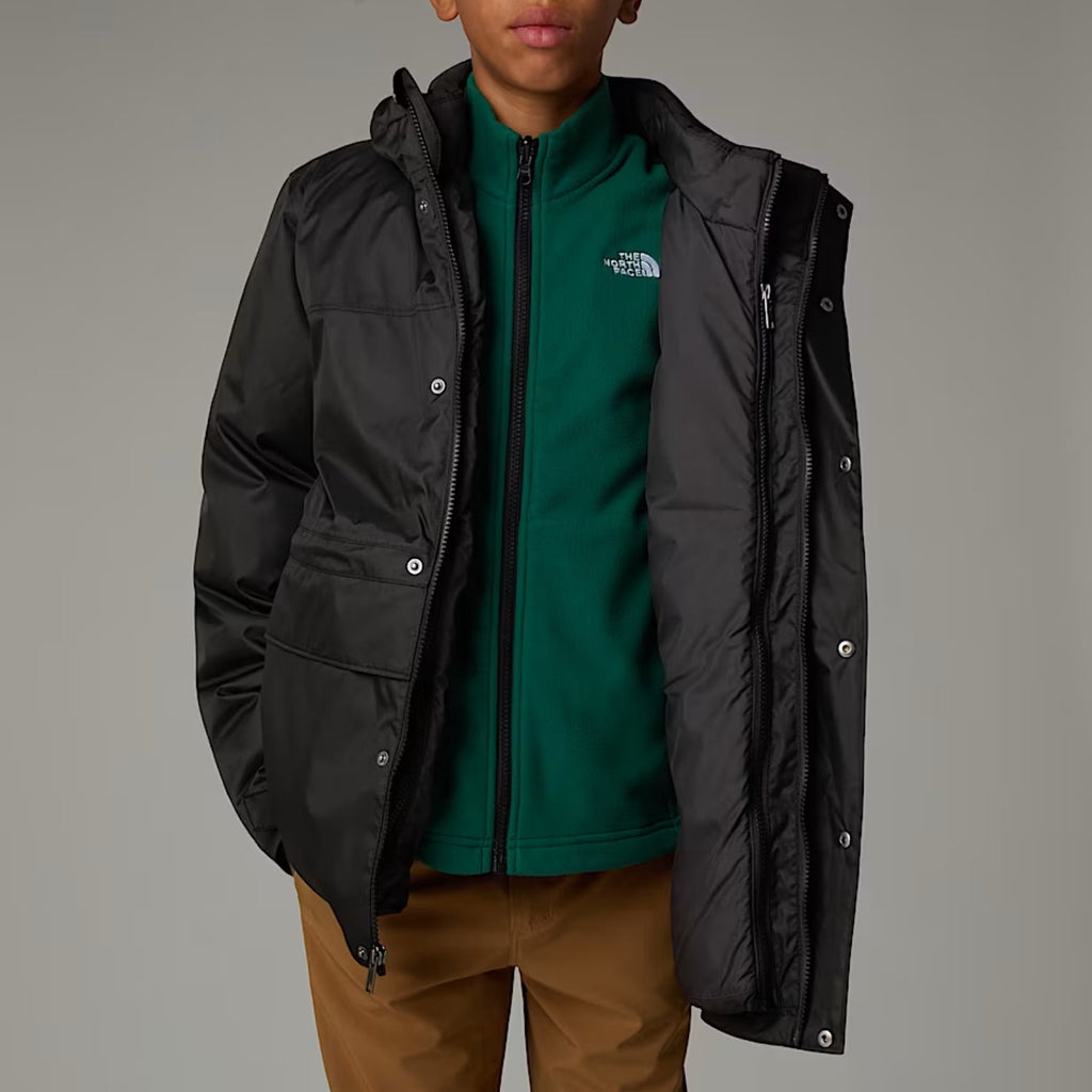 TNFTEEN Boys Down Triclimate 3-in-1 Jacket Waterproof Seam Seal TNF Black L
