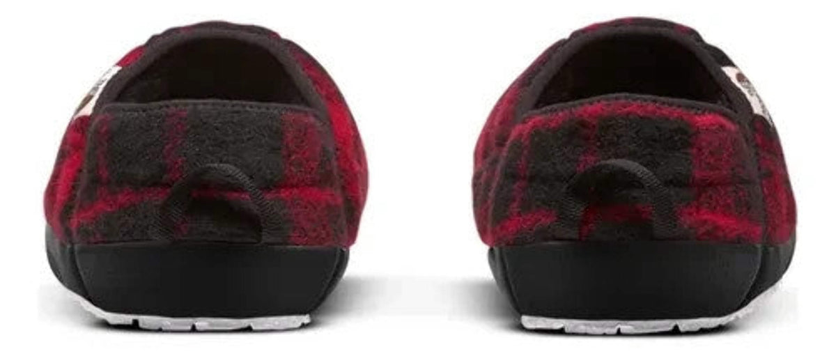 The North Face Thermoball Traction Mule V Women's US 5 Red Plaid Slipper JOBB569