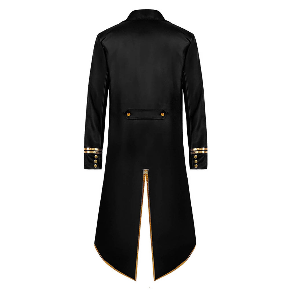 Men's Retro Tuxedo Costume Button Down Wedding Party Dinner Suit Jacket Coat