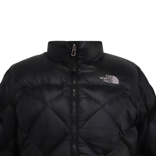 Pre-Owned The North Face Diamond Quilted Down Jacket in Black Nylon