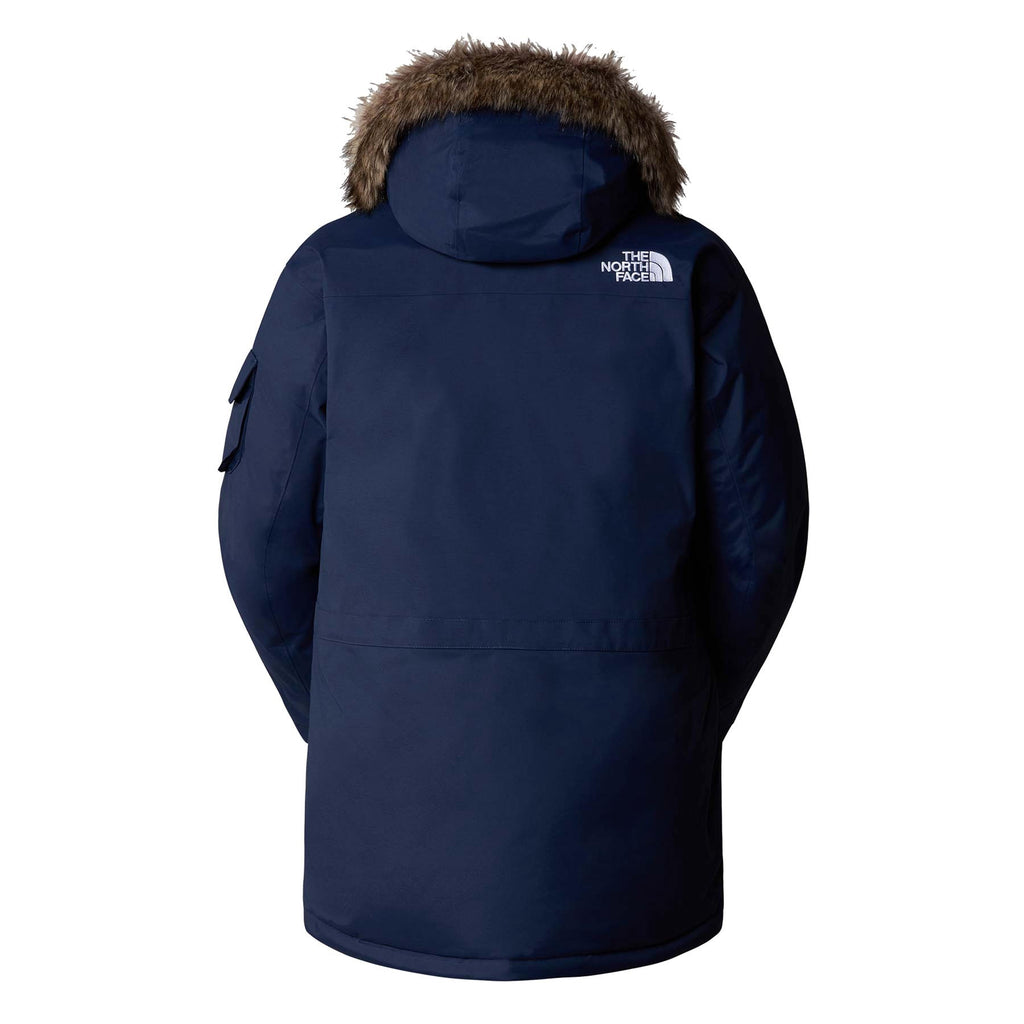 The North Face Expedition McMurdo 700 Fill Power Down Parka with Faux Fur Trim in Summit Navy