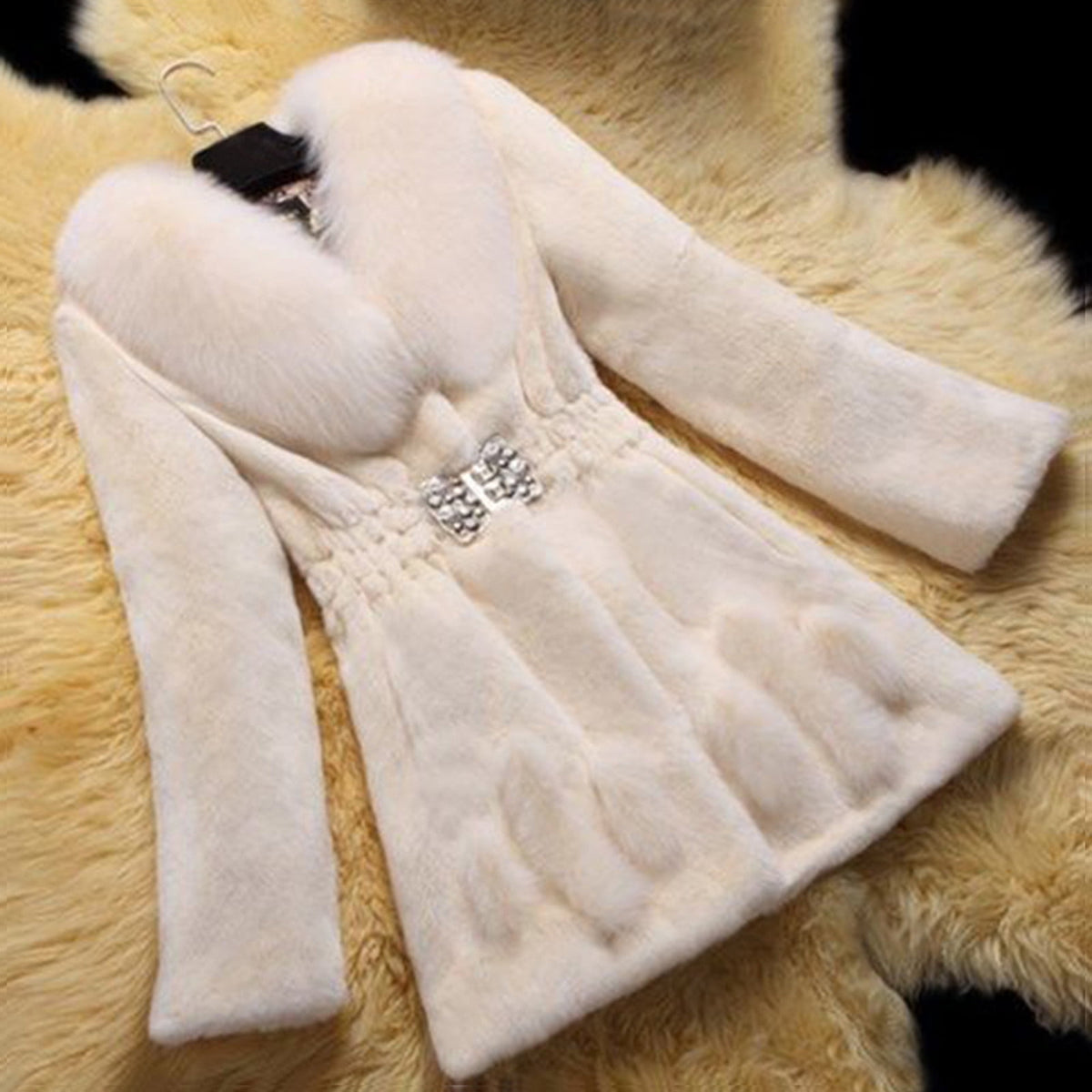 Womens Warm Coat Jacket Winter Solid Turn Down Collar Outerwear