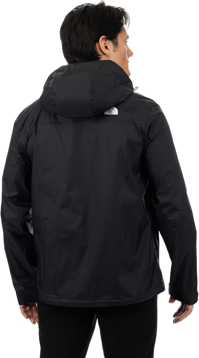 The North Face Venture 2 Rain Jacket Men's Black Dryvent Waterproof Hooded UPS21