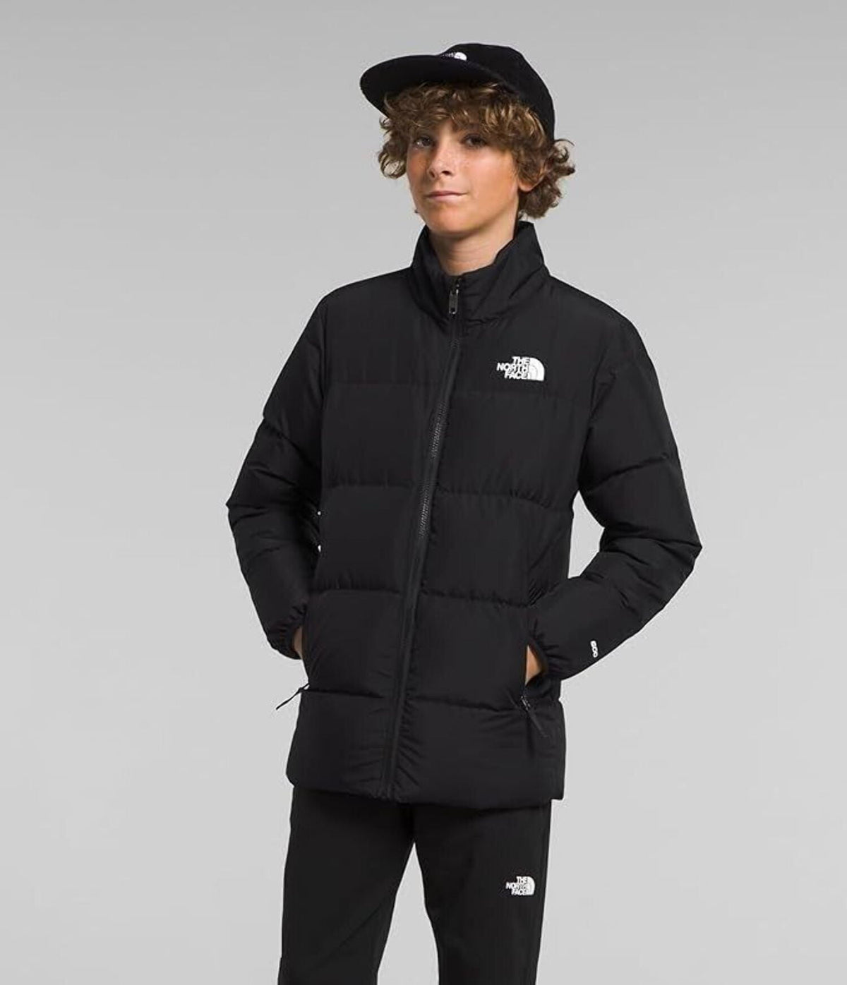 The North Face North Jacket Kids 2XL Gray Insulated Hooded Triclimate APP2822