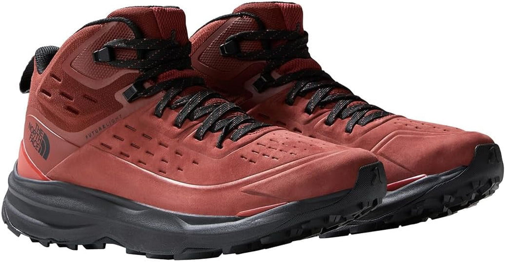 THE NORTH FACE Men's Vectiv Exploris Hiking Boot, Brandy Brown TNF Black, 10.5