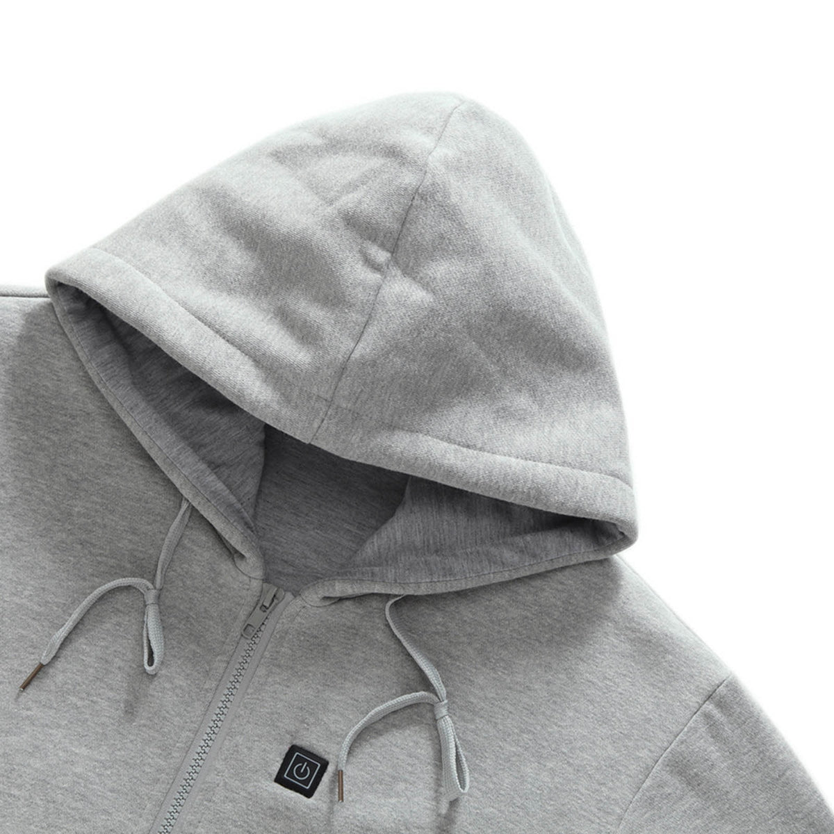Fesfesfes Heating Jacket Men's Intelligent Heating Top Solid Color Winter Comfortable Long Sleeve Coat Sweater Sale Items