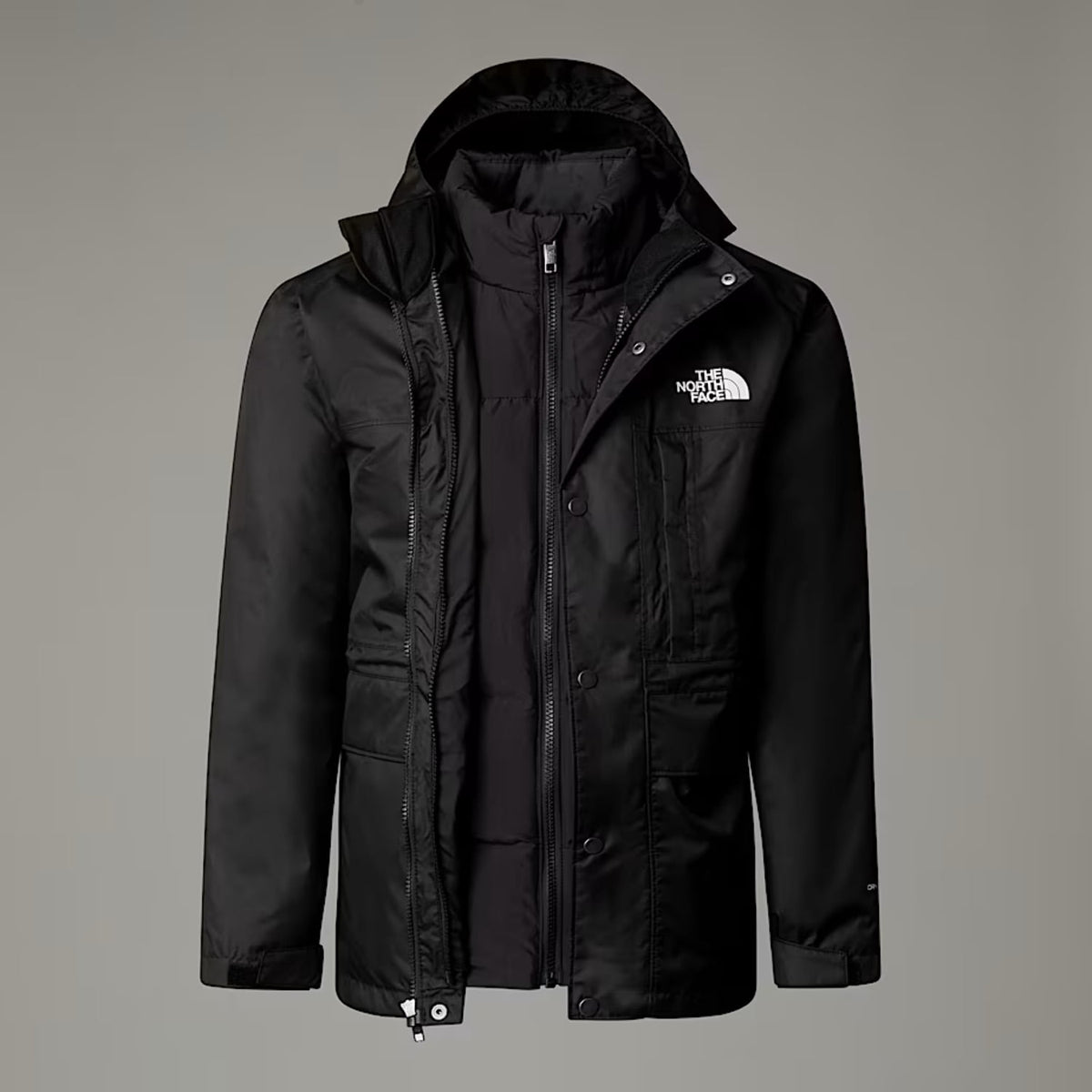 TNFTEEN Boys Down Triclimate 3-in-1 Jacket Waterproof Seam Seal TNF Black L