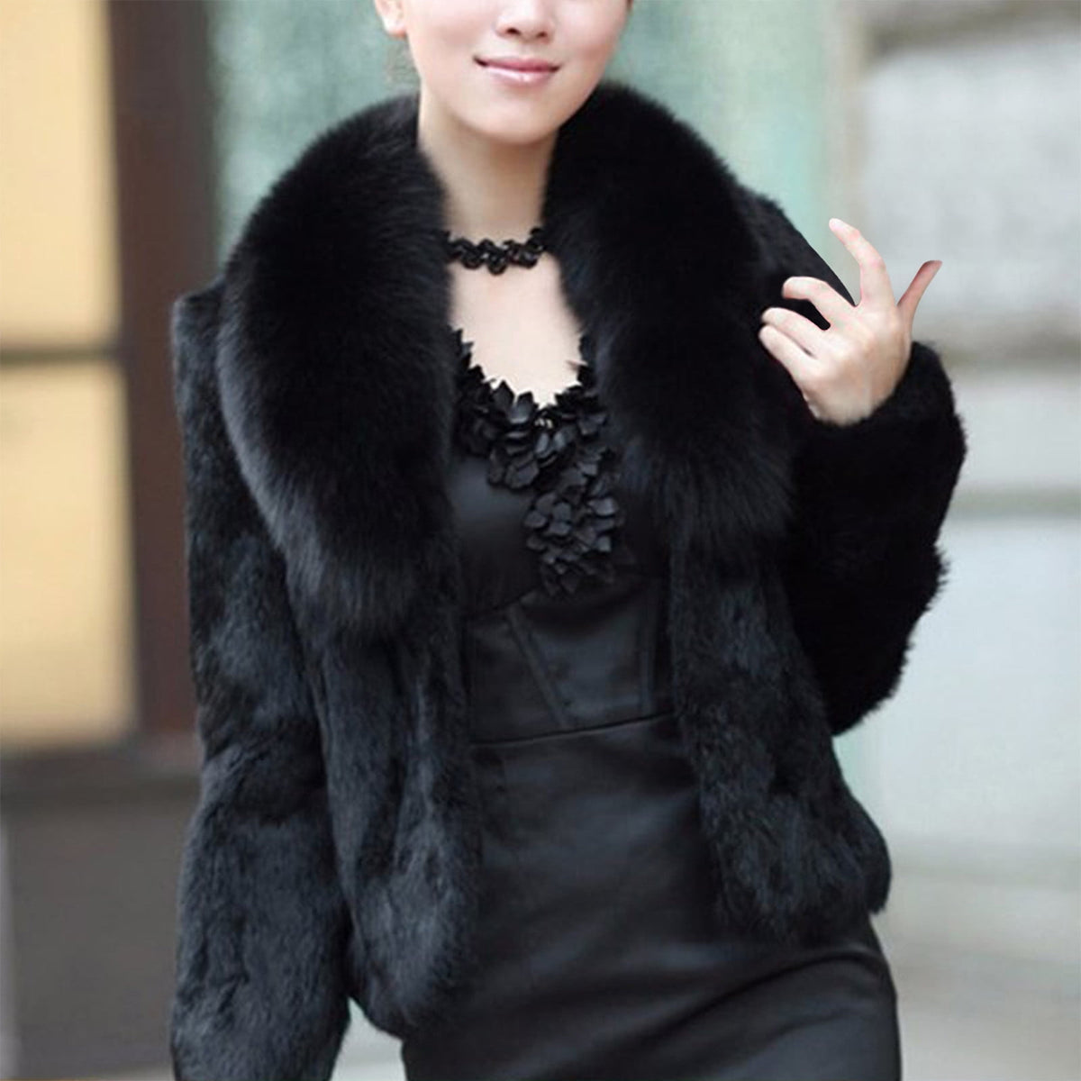 Womens Warm Coat Jacket Winter Solid Turn Down Collar Outerwear