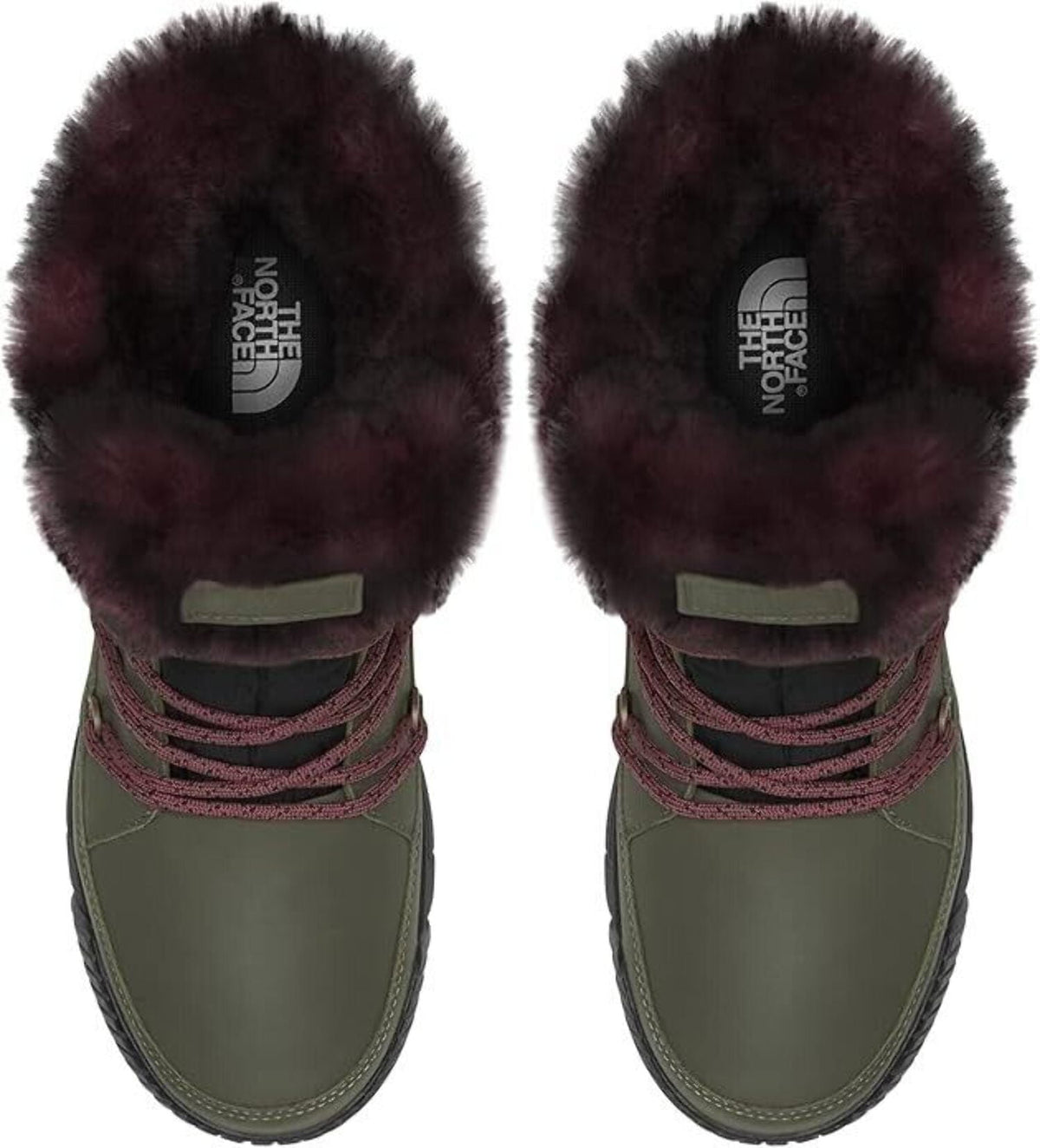 The North Face Sierra Luxe Women New Taupe Green Waterproof Winter Boots ZPO2396