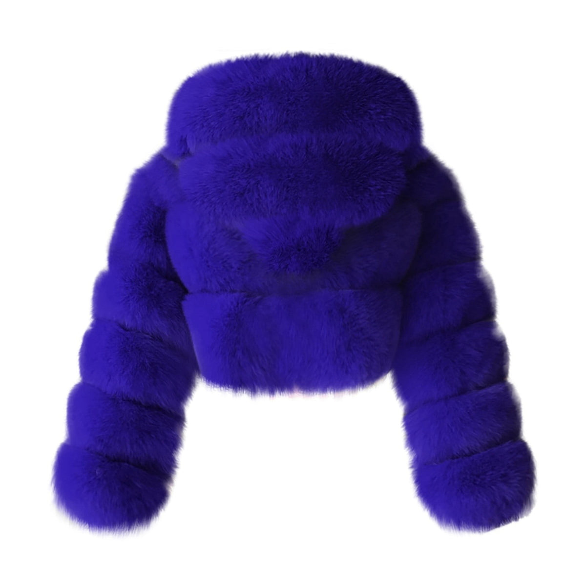 FNFYFH Womens Plus Size Faux Furry Coat Winter Warm Fluffy Hooded Jackets Fleece Zipper Long Sleeve Outerwear Furry Splicing Jacket for Women Black S-4XL