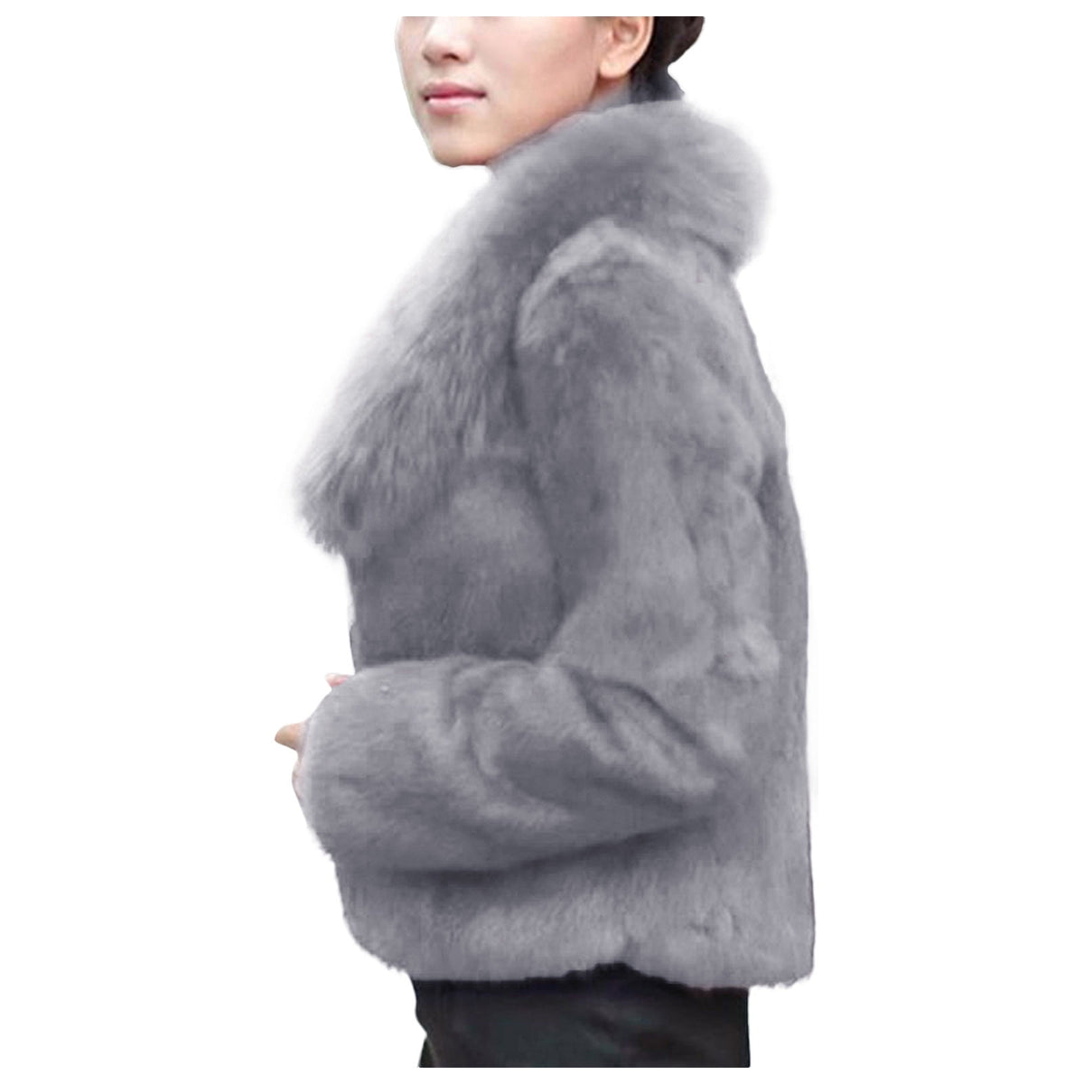 Womens Warm Coat Jacket Winter Solid Turn Down Collar Outerwear