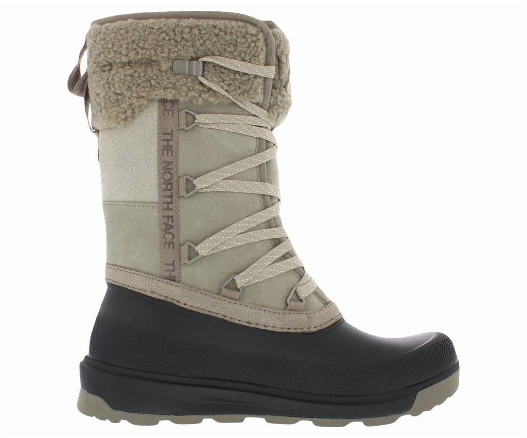 The North Face Shellista VI Mid Waterproof Boot Womens Shoes Size 8.5, Color: Clay Grey/Tnf Black