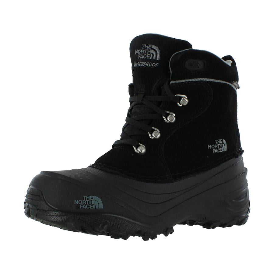 The North Face Chilkat Lace II Boys Shoes Size 2, Color: Tnf Black/Zinc Grey