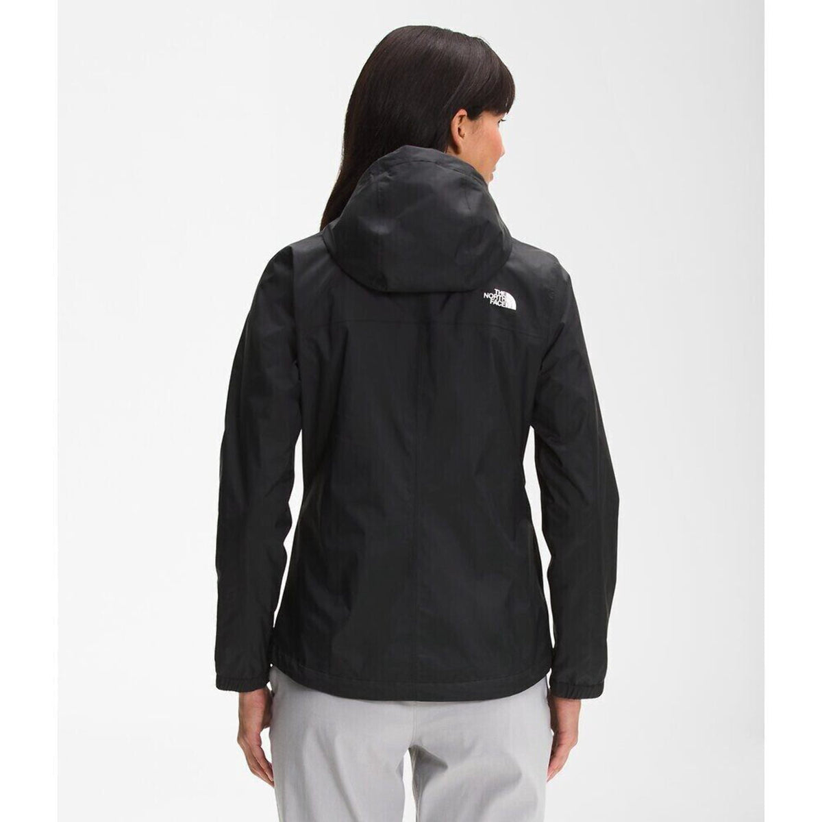 The North Face Antora Rain Jacket NF0A7QEUJK3 Women Black Full Zip Hooded APP606