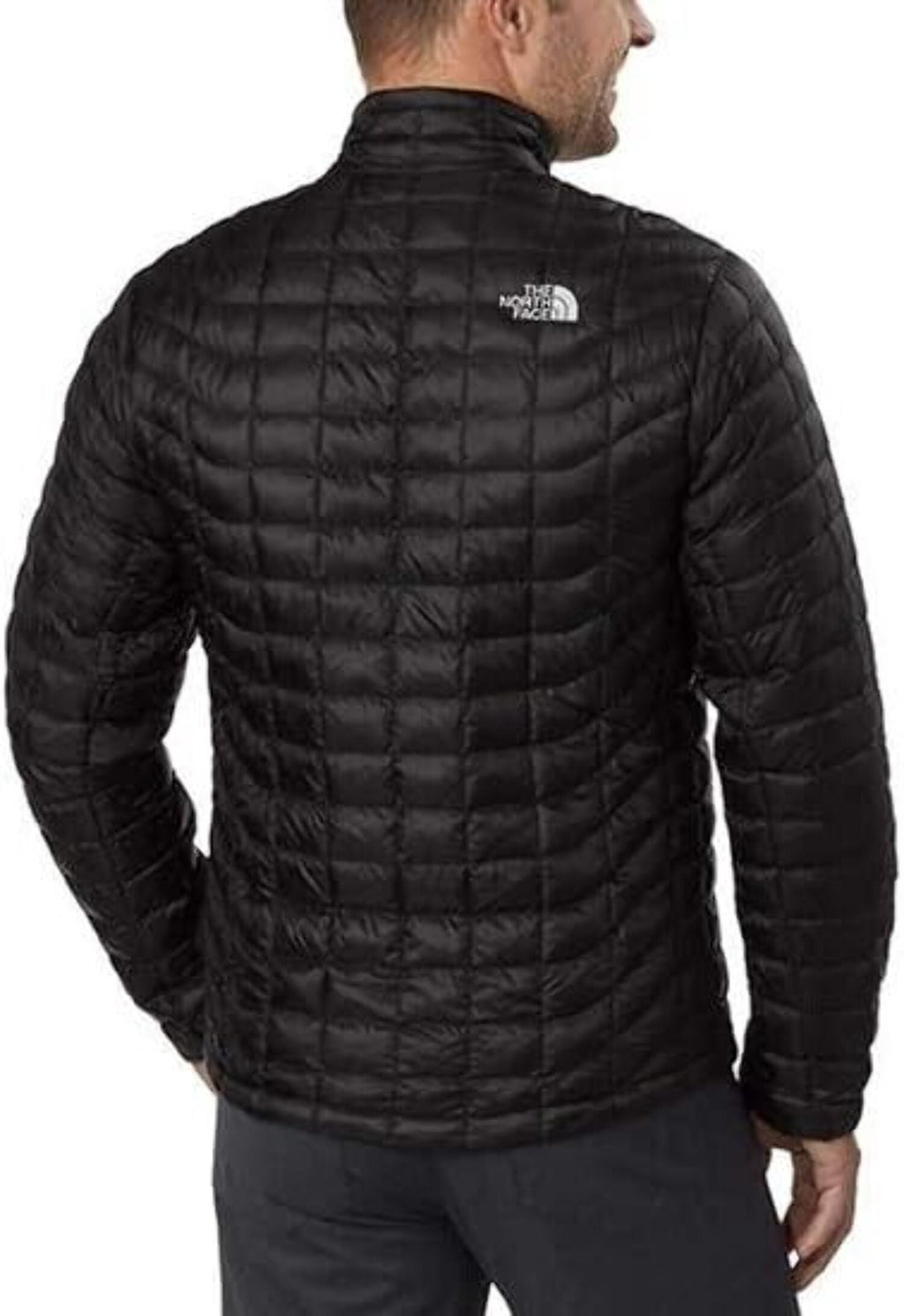 The North Face Thermoball Puffer Jacket Men M Black Full Zip Long Sleeve APP2799