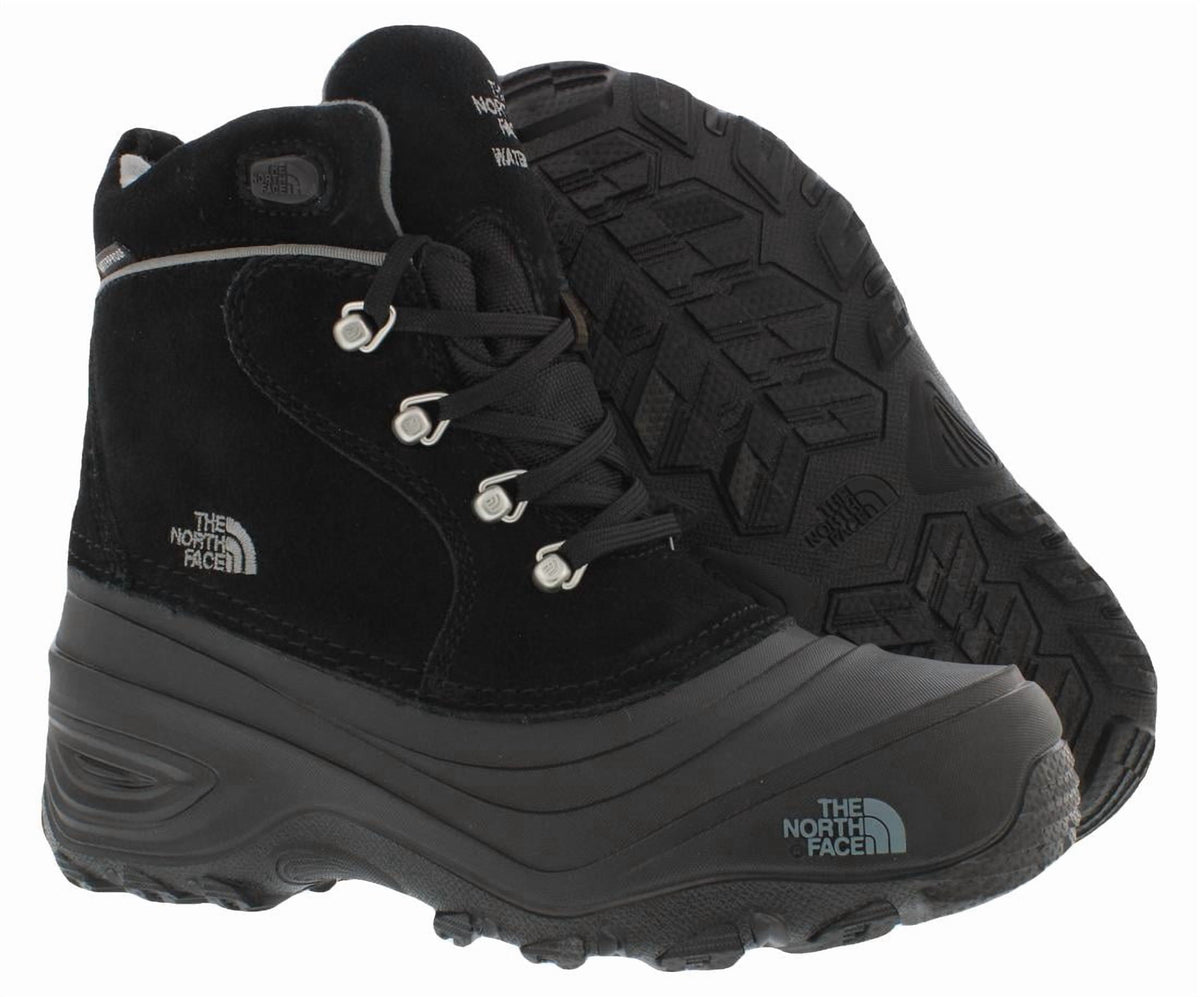 The North Face Chilkat Lace II Boys Shoes Size 2, Color: Tnf Black/Zinc Grey