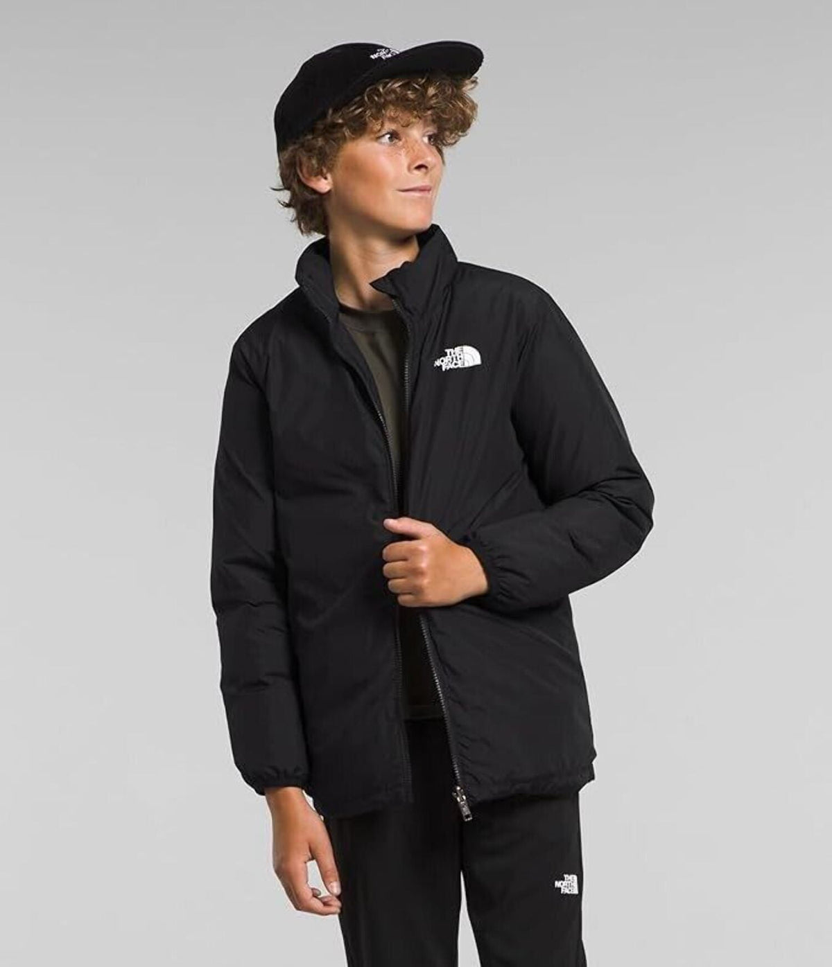 The North Face North Jacket Kids 2XL Gray Insulated Hooded Triclimate APP2822