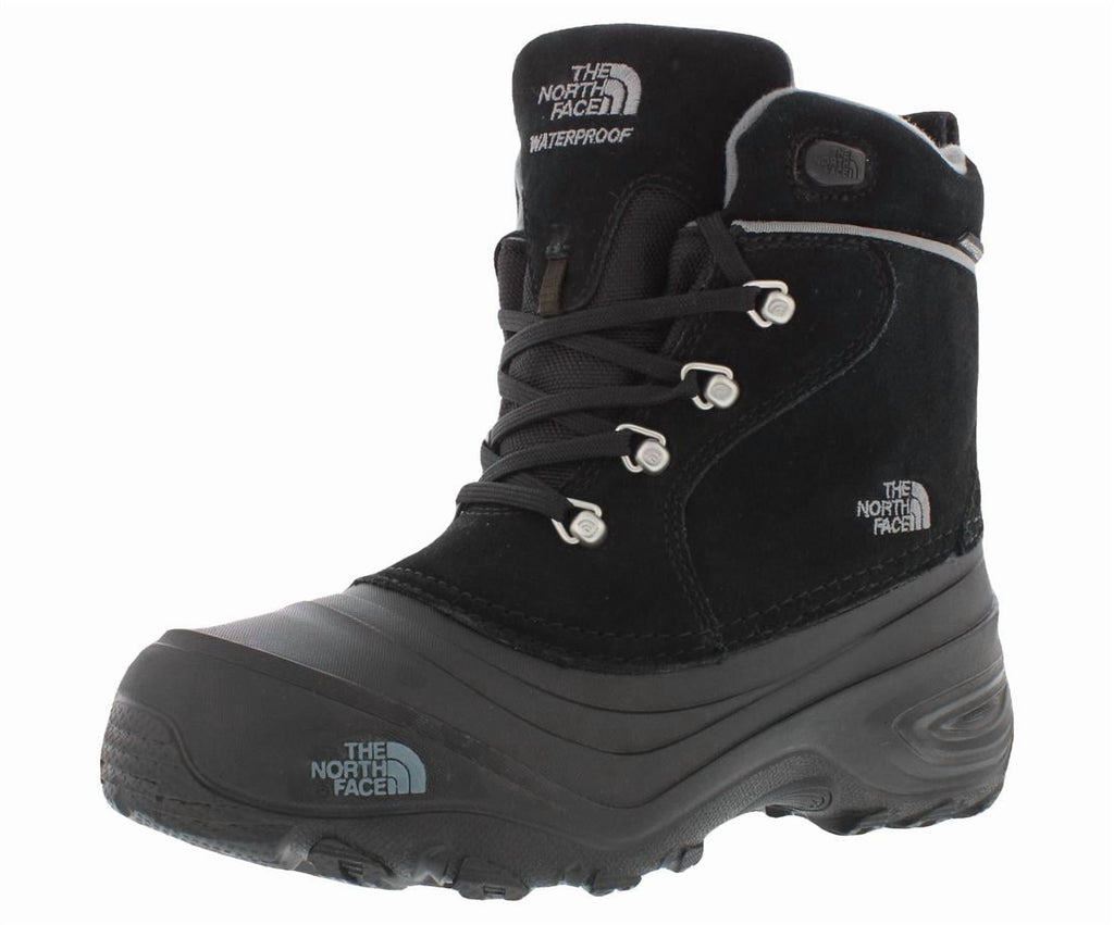The North Face Chilkat Lace II Boys Shoes Size 2, Color: Tnf Black/Zinc Grey