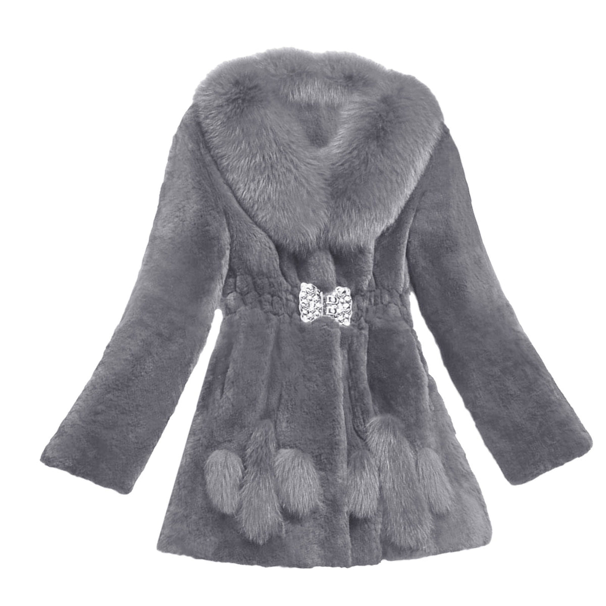 Womens Warm Coat Jacket Winter Solid Turn Down Collar Outerwear