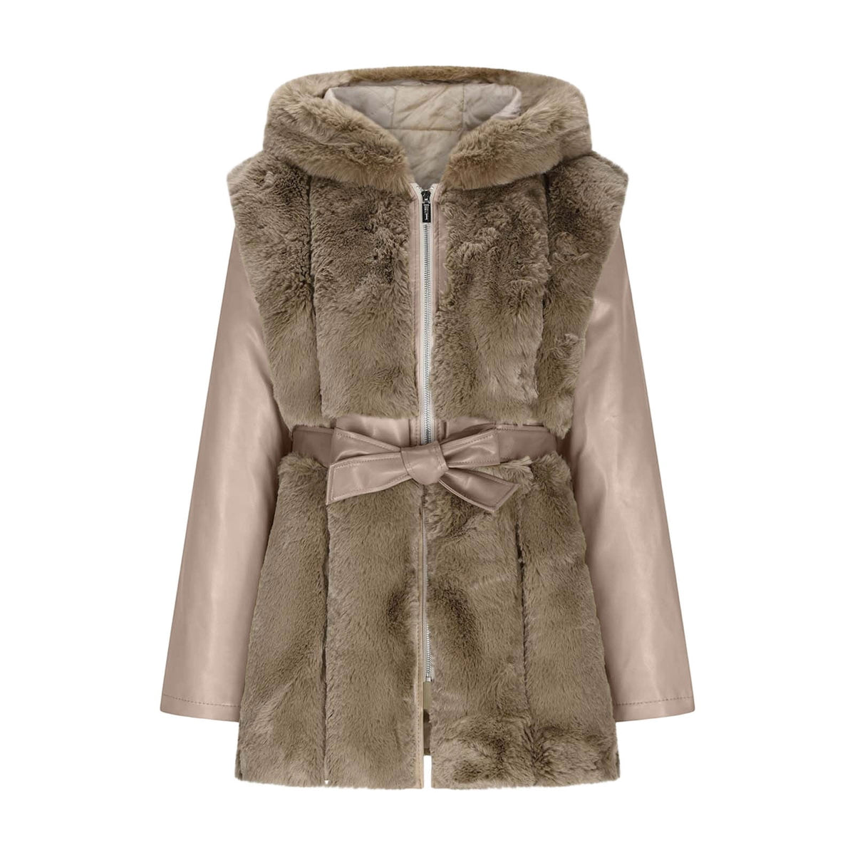 HAPIMO Women's Winter Warm Hooded Coat Soft Comfy Faux Fur Coat Long Sleeve Zip Up Solid Coats Fall Winter Casual Thick Warm Outerwear Black XXXXXL