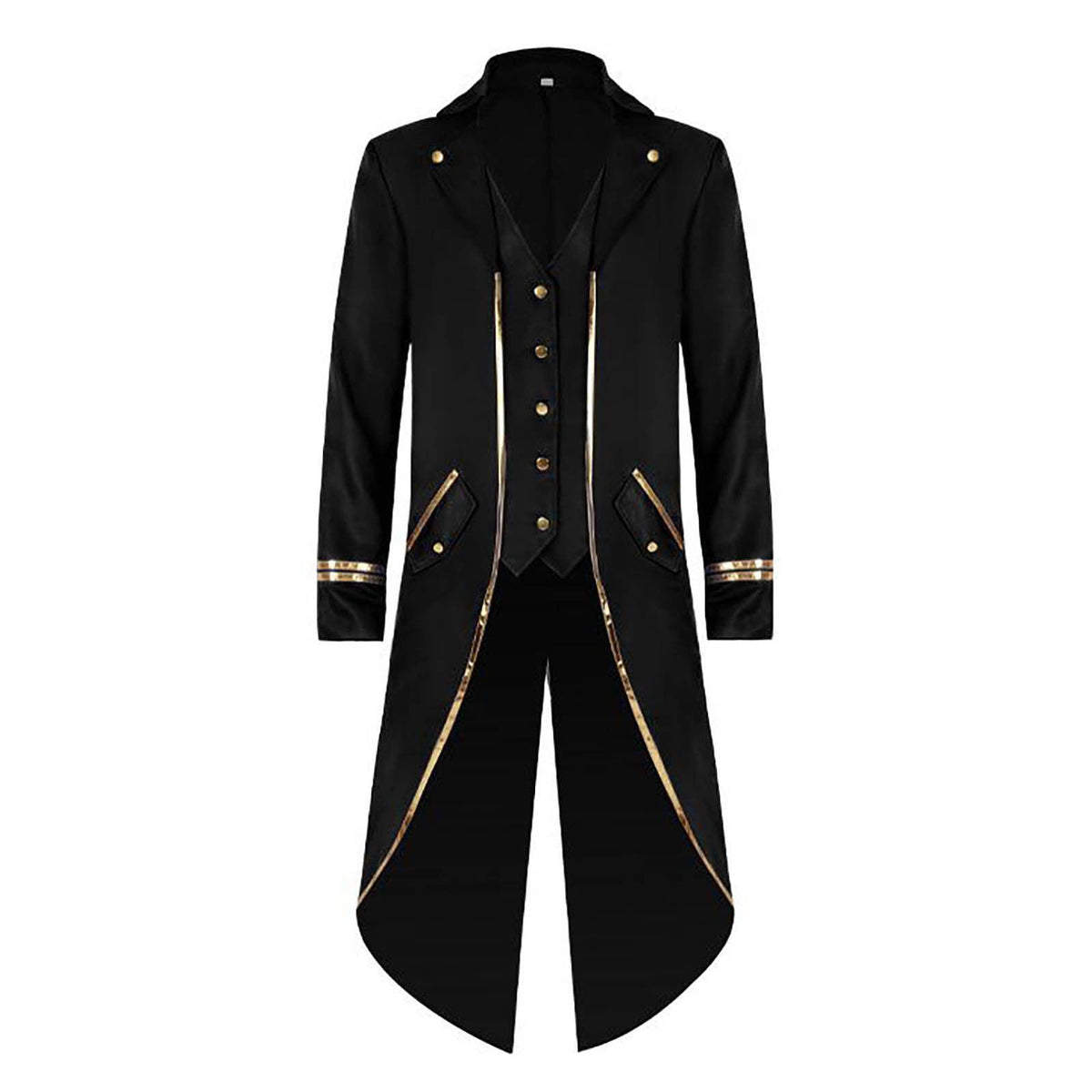 Men's Retro Tuxedo Costume Button Down Wedding Party Dinner Suit Jacket Coat