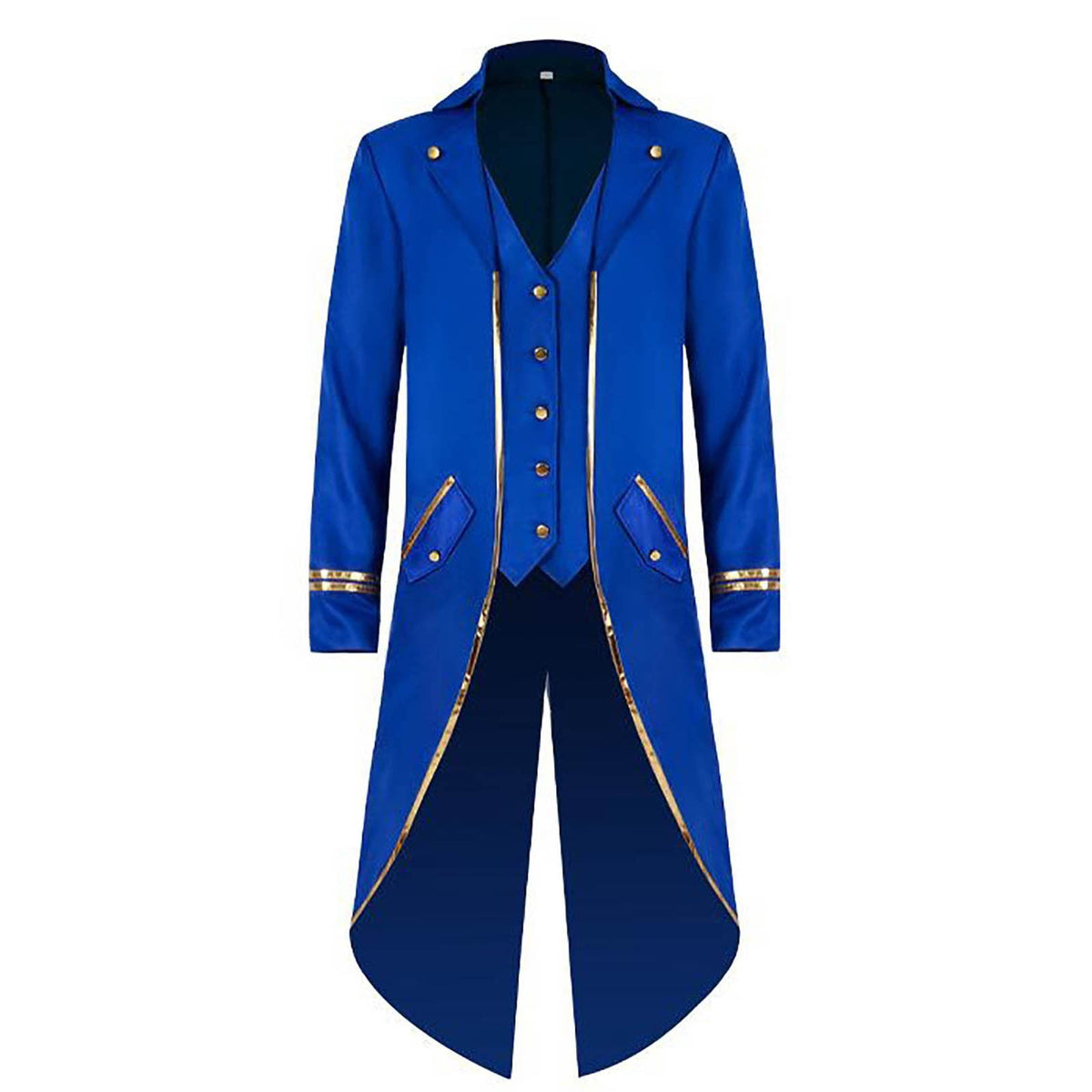 Men's Retro Tuxedo Costume Button Down Wedding Party Dinner Suit Jacket Coat