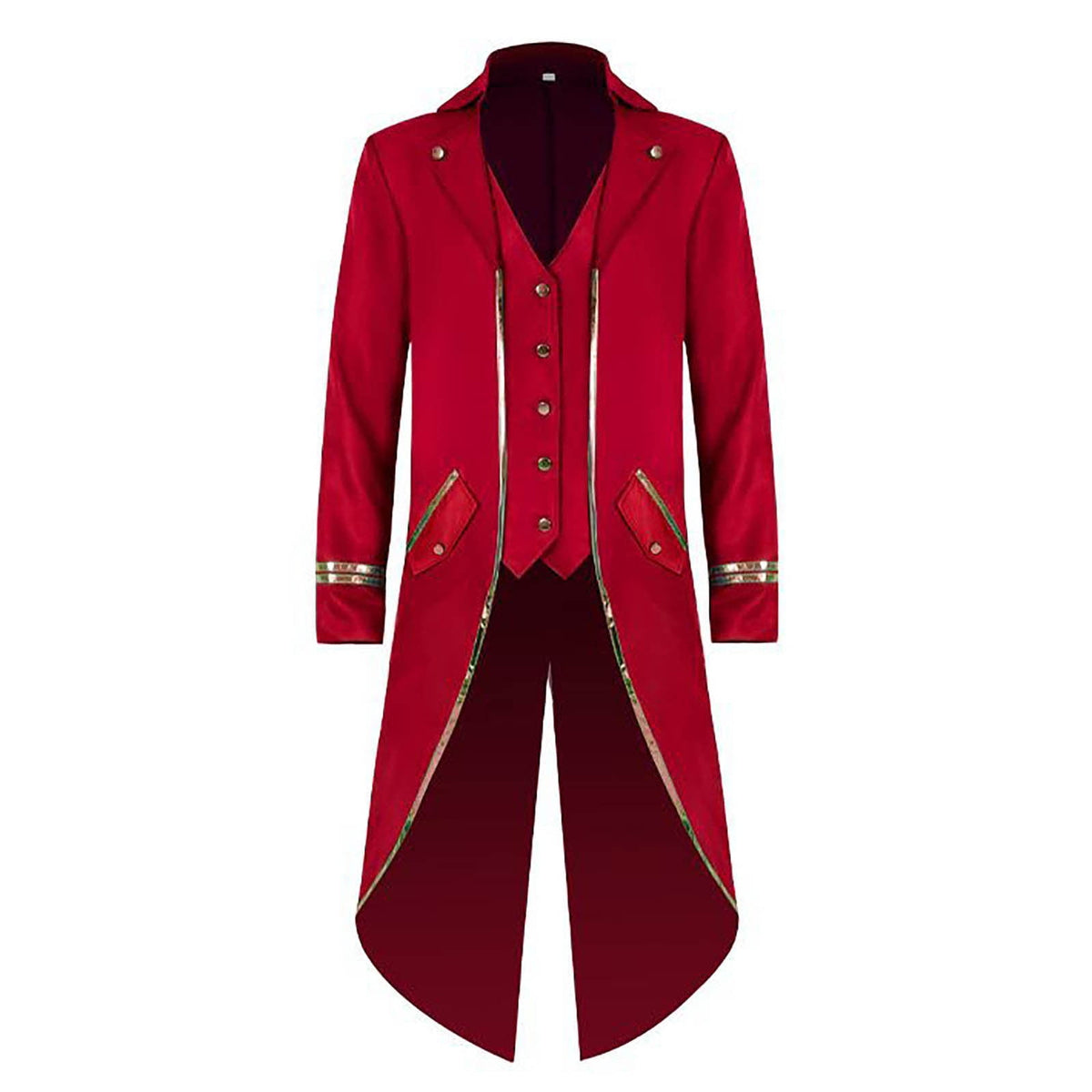 Men's Retro Tuxedo Costume Button Down Wedding Party Dinner Suit Jacket Coat