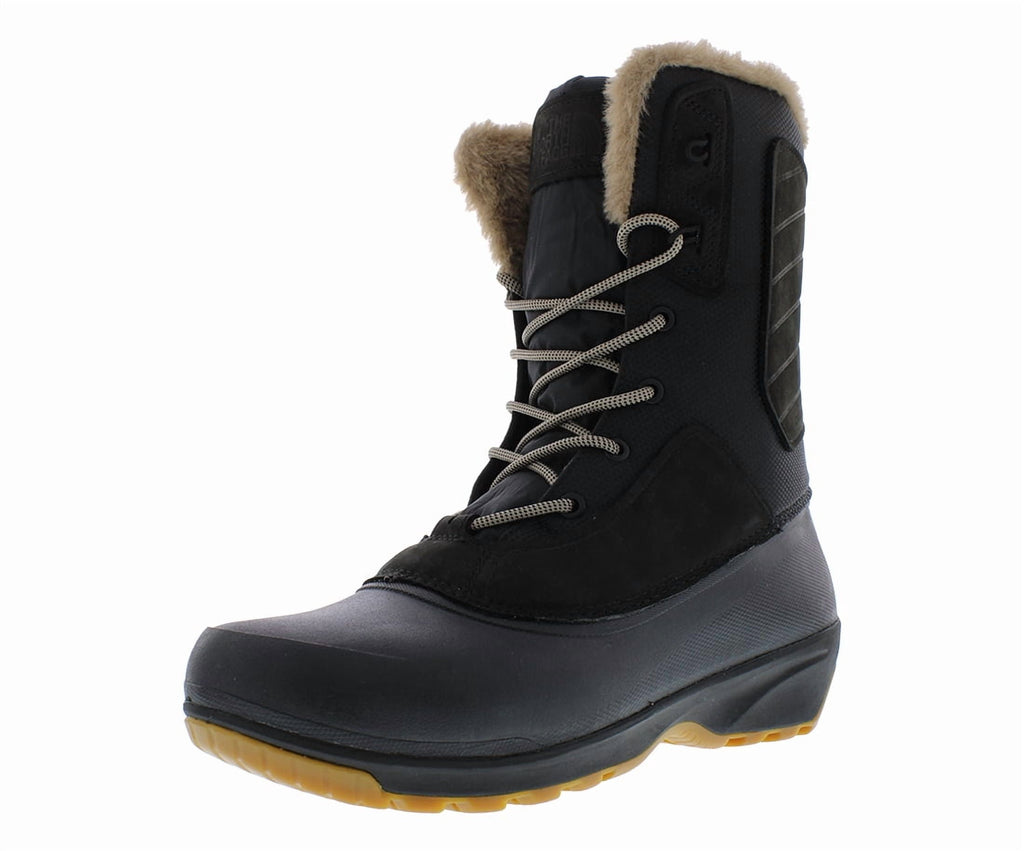 The North Face Shellista IV Mid Waterproof Boot Womens Shoes Size 11, Color: Deep Taupe/Tnf Black