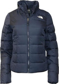 The North Face Flare Puffer Jacket Womens Large Navy Insulated Long Sleeve PHC68