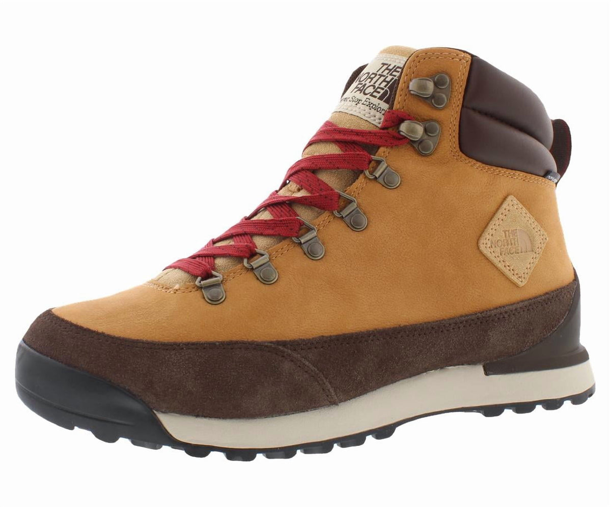 The North Face Back To Berkeley IV Waterproof Leather Boot Mens Shoes Size 8.5, Color: Almond Butter/Demitasse Brown