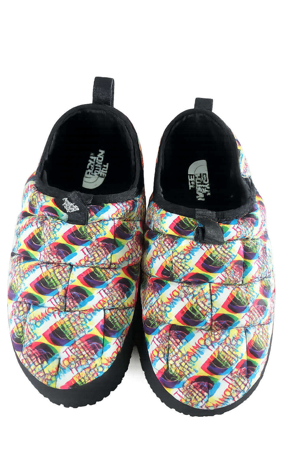 The North Face Teen Thermoball Insulated traction Mule II Shoe, TNF White Hald Dome Glitch Print/TNF Black 4