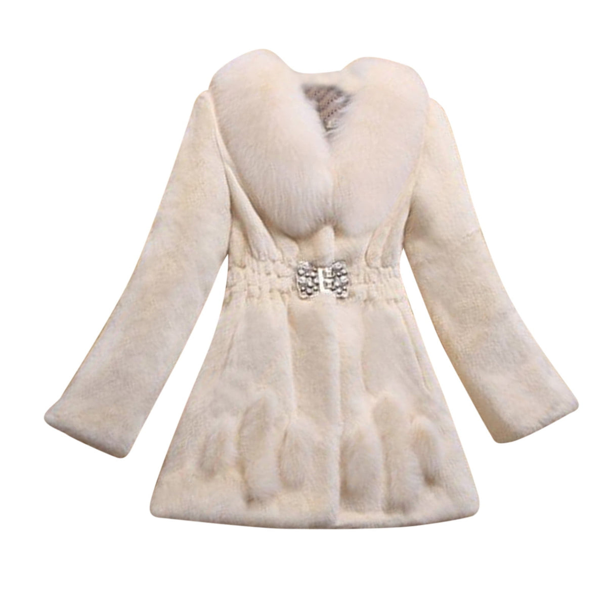 Womens Warm Coat Jacket Winter Solid Turn Down Collar Outerwear