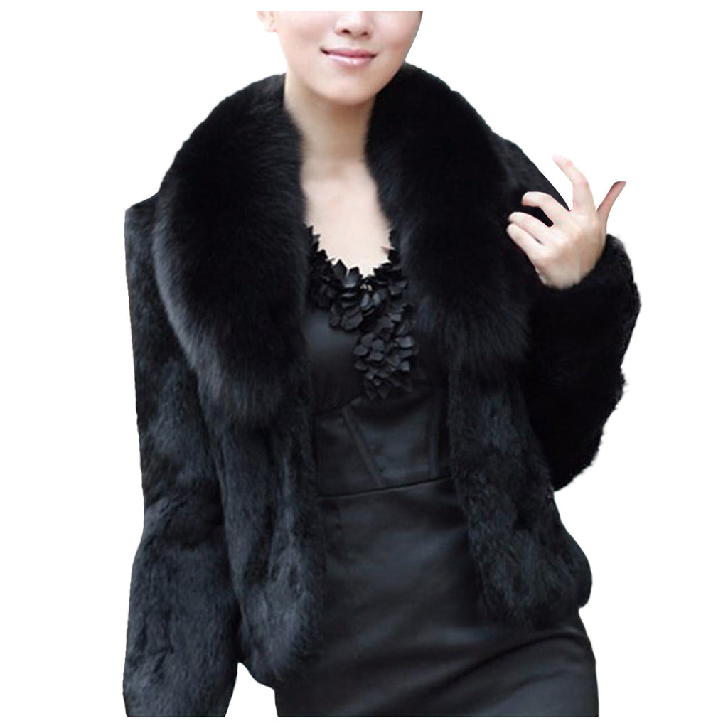 Womens Warm Coat Jacket Winter Solid Turn Down Collar Outerwear