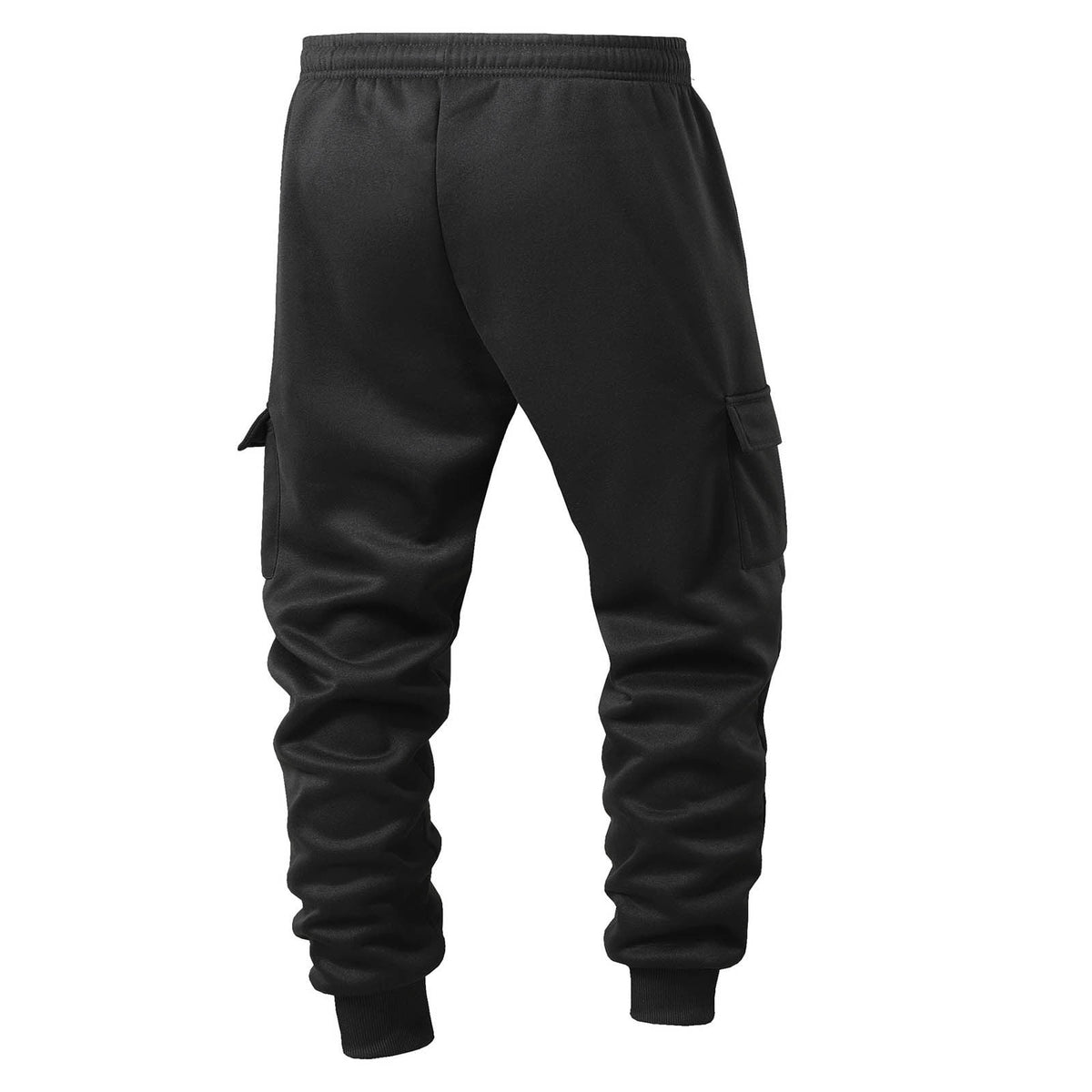 DayScoop Mens Casual Pants Solid Color Trousers Summer Fashion Thickened Warmth Sport Pocket Elastic Waist Jogger Full Length Pants