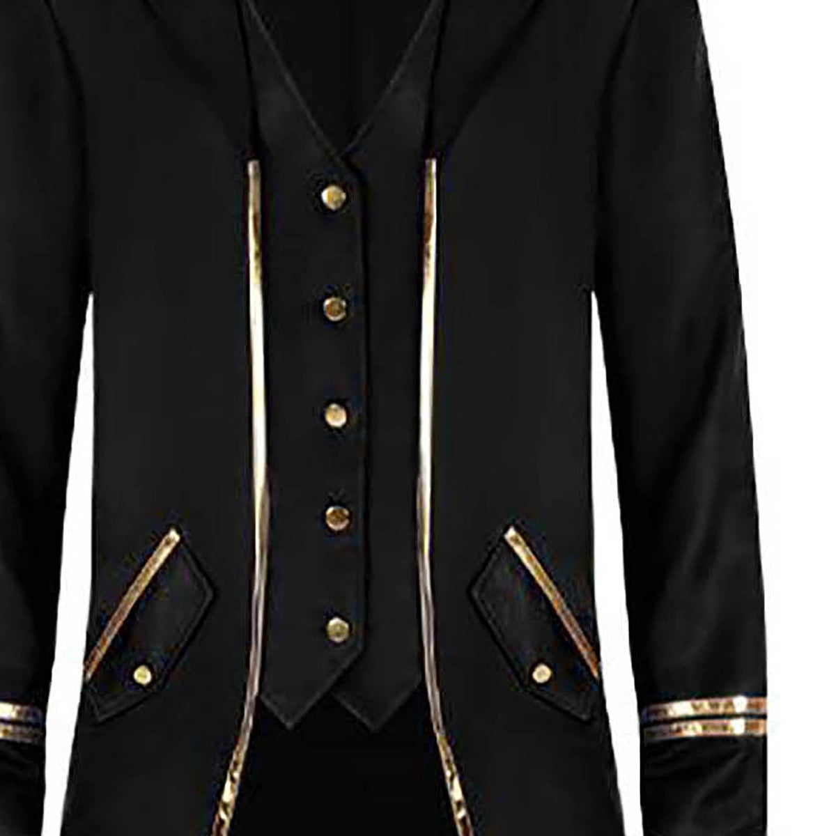 Men's Retro Tuxedo Costume Button Down Wedding Party Dinner Suit Jacket Coat
