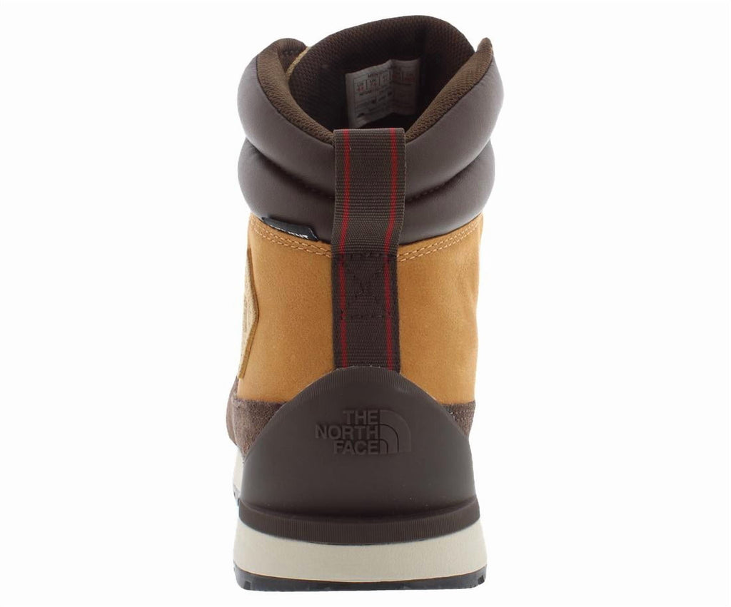 The North Face Back To Berkeley IV Waterproof Leather Boot Mens Shoes Size 8.5, Color: Almond Butter/Demitasse Brown