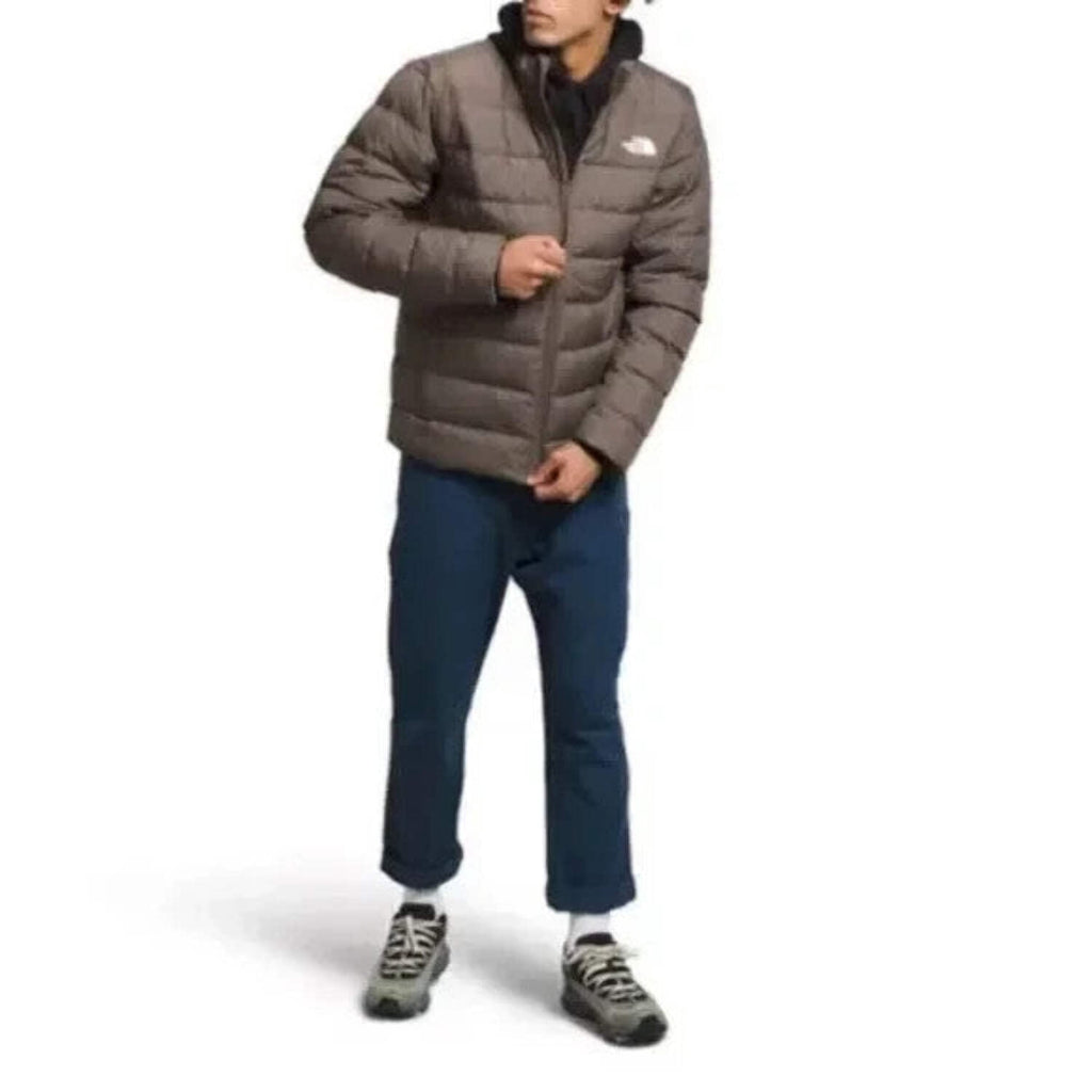 The North Face Aconcagua 3 Puffer Jacket Men's 2X Falcon Brown Full Zip SGN1571
