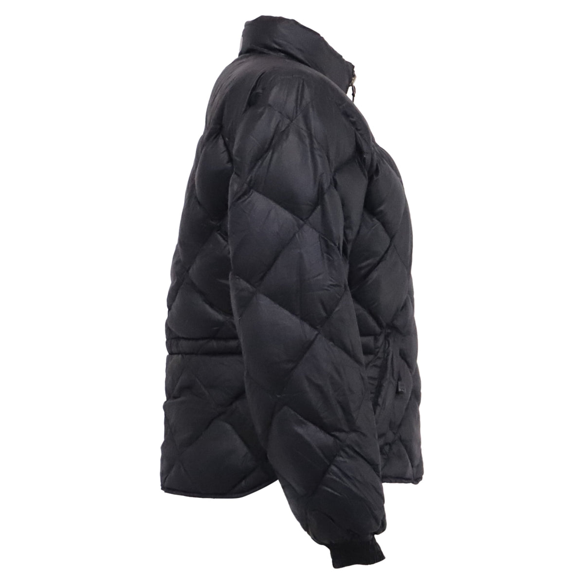 Pre-Owned The North Face Diamond Quilted Down Jacket in Black Nylon