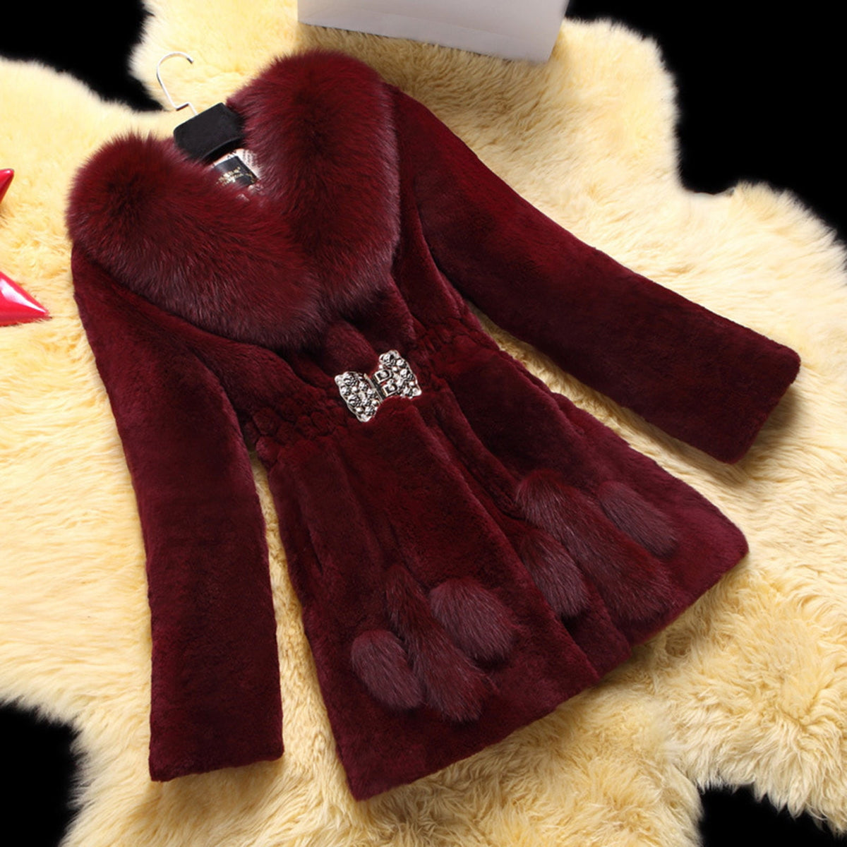 Womens Warm Coat Jacket Winter Solid Turn Down Collar Outerwear