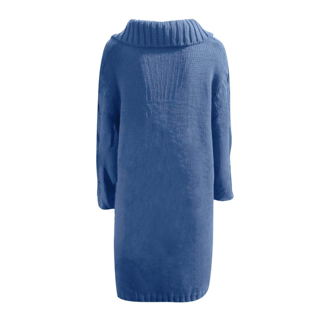 OGLCCG Cardigan Sweaters for Women Oversized Winter Warm Thicken Knitted Lapel Long Sweater Coats Casual Chunky Open Front Button Down Jackets Outerwear